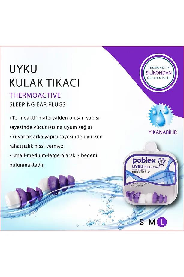 PoblexPoblex Uyku Kulak Tıkacı Large BedenPoblex Uyku Ve Seyahat Kulak Tıkacı - Large Beden | Orijinal ve Güvenilir Ürün - Hızlı Kargo