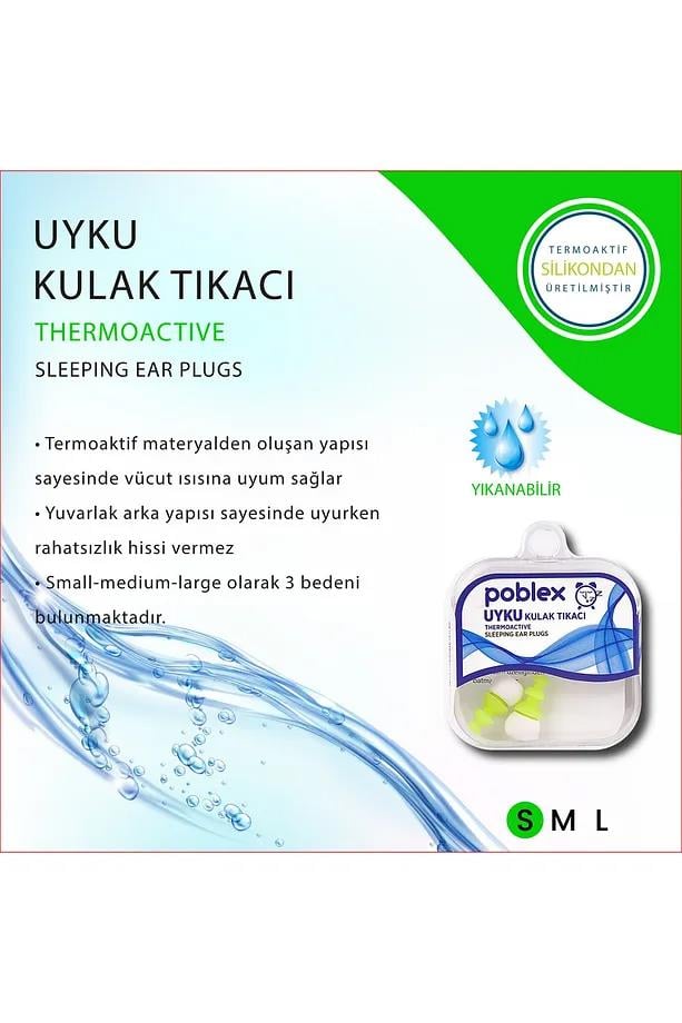 PoblexPoblex Uyku Kulak Tıkacı Small BedenPoblex Uyku Ve Seyahat Kulak Tıkacı Small | Orijinal ve Güvenilir Ürün - Hızlı Kargo