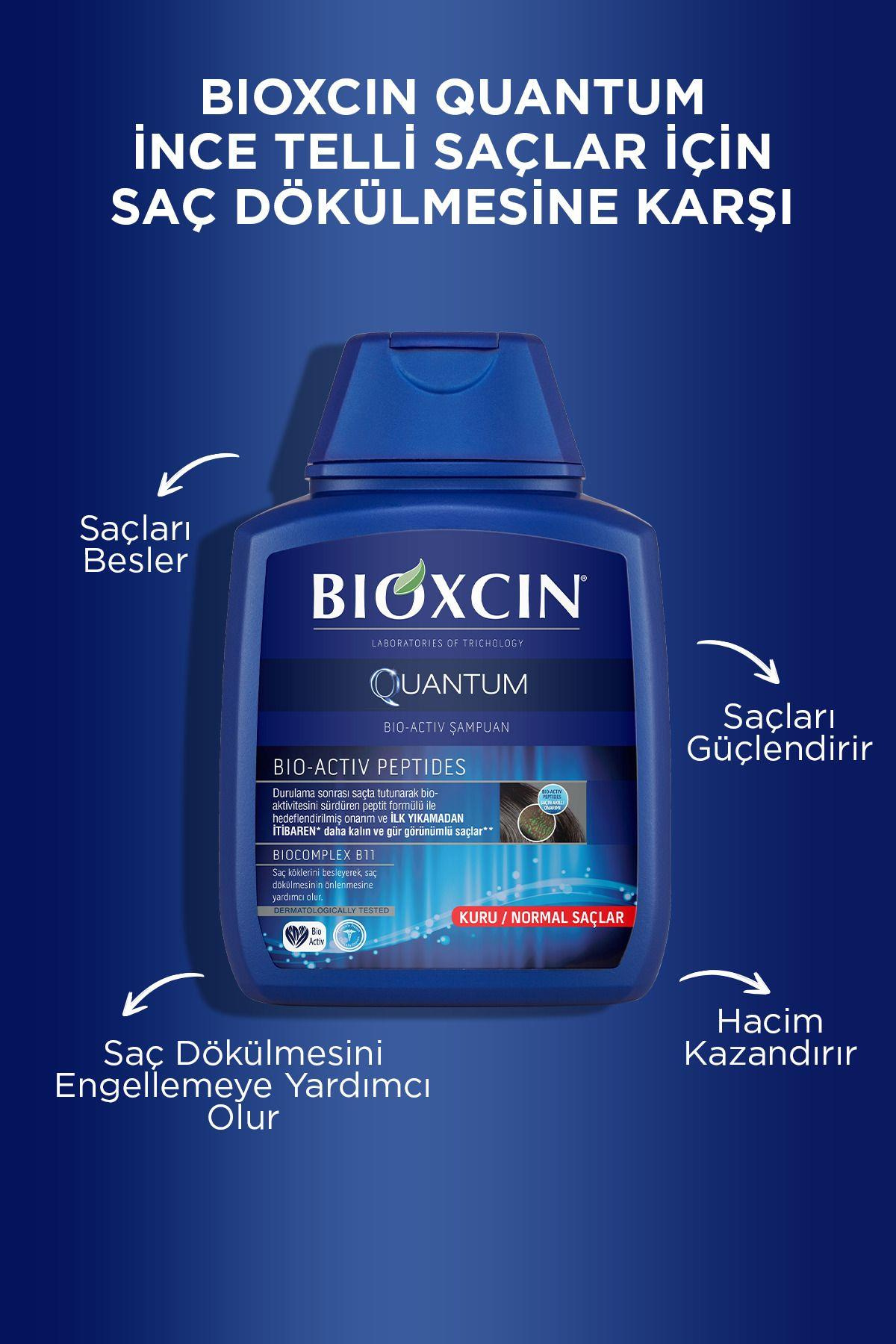 Quantum Kuru ve Normal Saçlar İçin 300ml 3 AL 2 ÖDE - İnce Telli Saçlar İçin Dökülme Karşıtı Şampuan