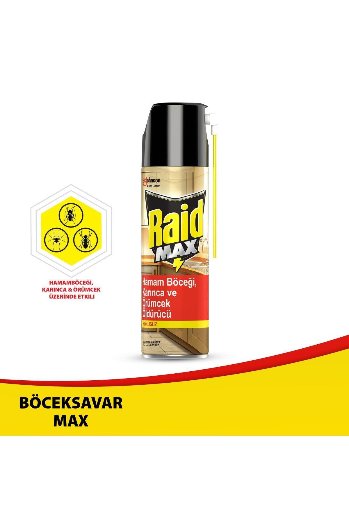 RaidRaid Max Kokusuz Böcek Savar 300 ml Raid Böcek Savar Max 300 ml Fiyatı ve Özellikleri | Mutlufiyatlar
