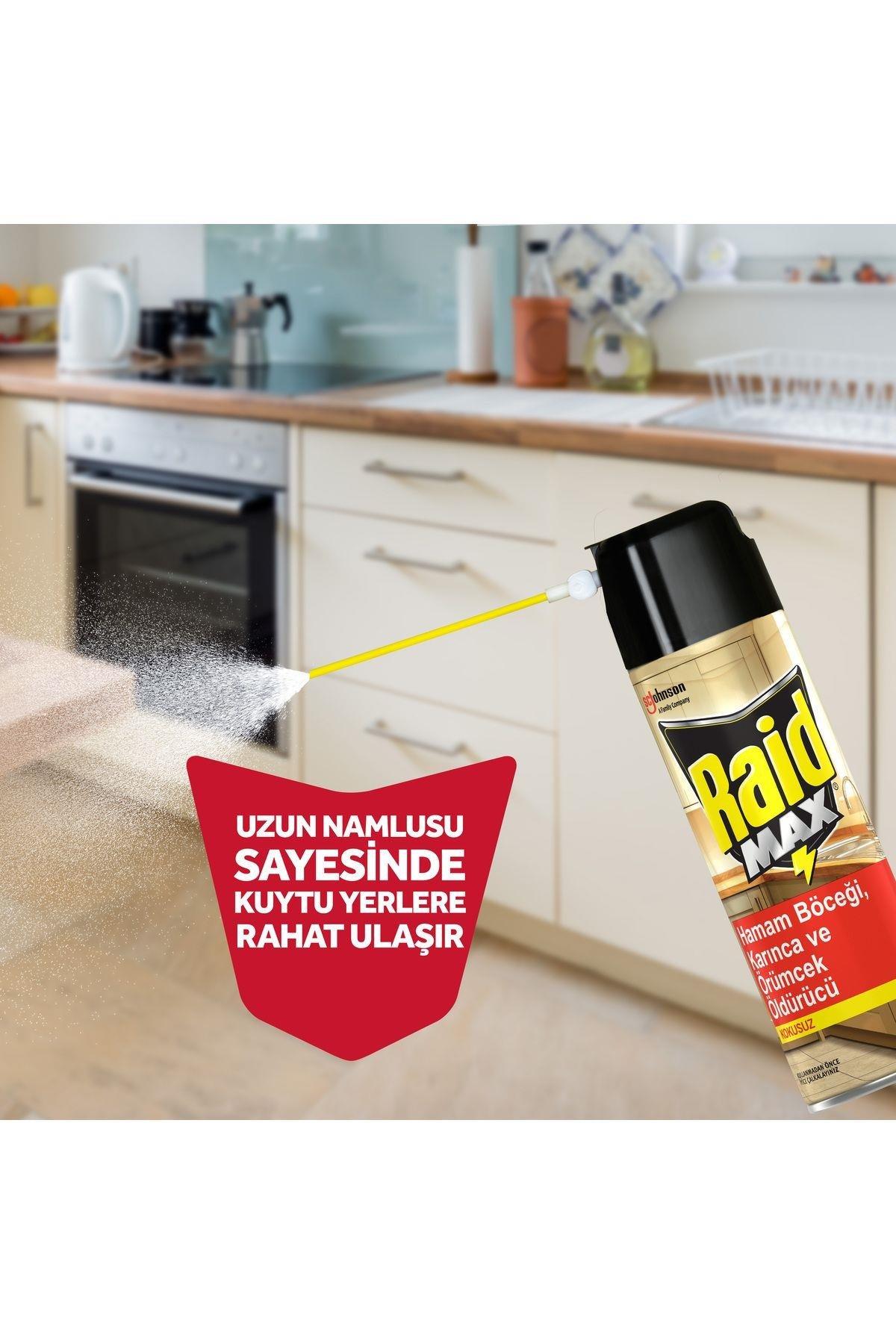RaidRaid Max Kokusuz Böcek Savar 300 ml Raid Böcek Savar Max 300 ml Fiyatı ve Özellikleri | Mutlufiyatlar