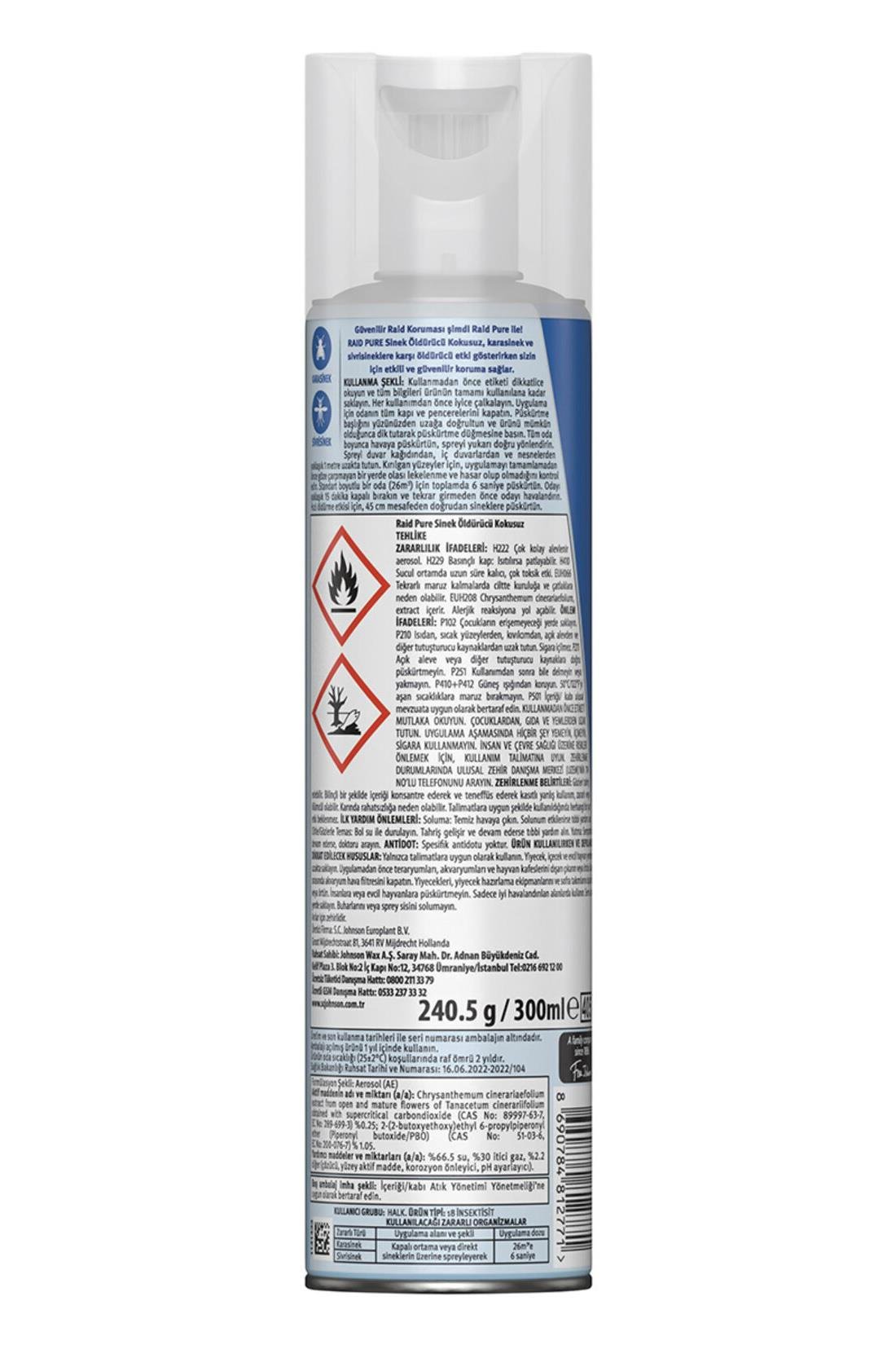 RaidRaid Pure Kokusuz Sinek Kovucu 300 mlRaid Pure Sinek Savar Kokusuz 300 ml Fiyatı ve Özellikleri | Mutlufiyatlar