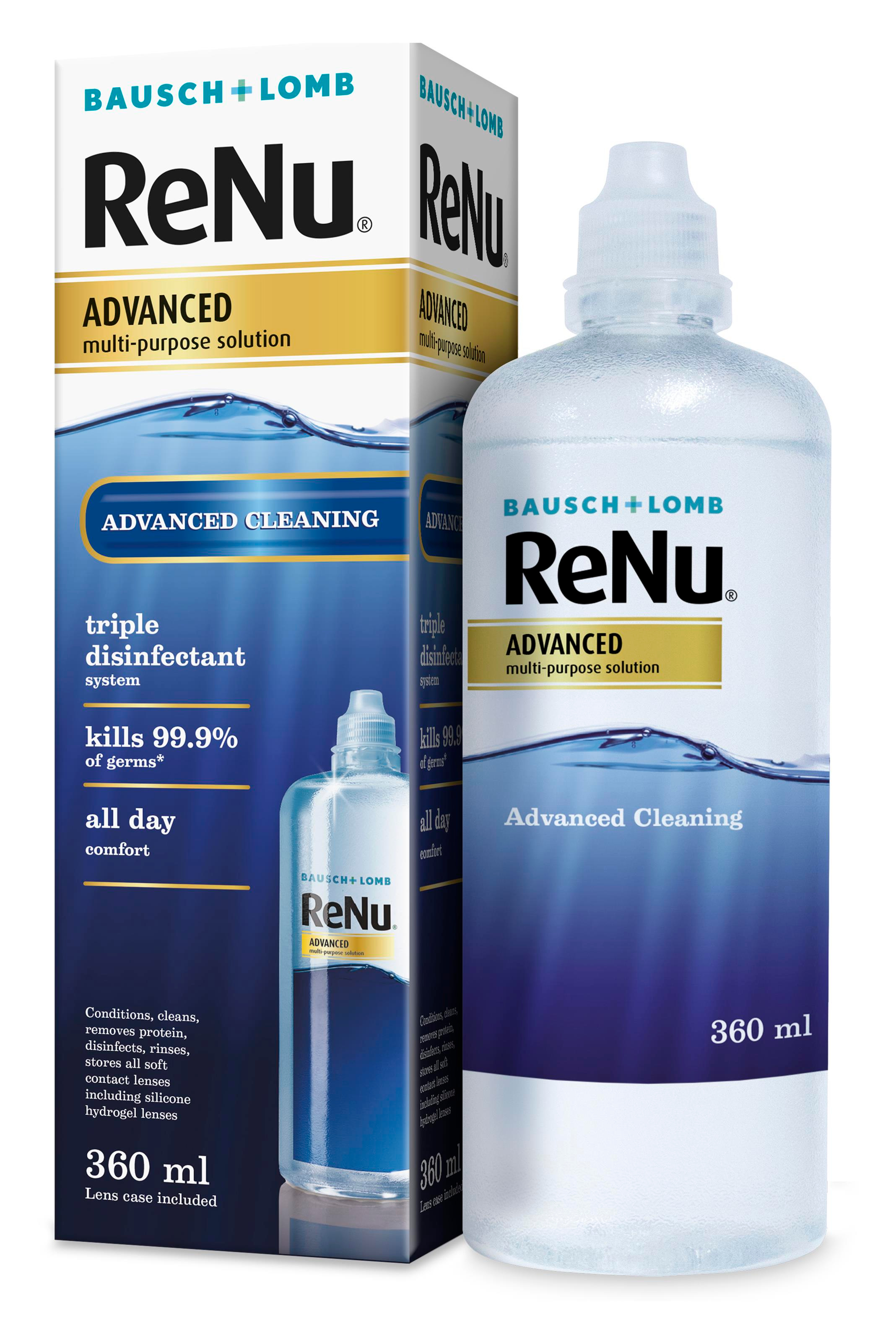 RenuBausch Lomb Renu Advanced Çok Amaçlı Lens Solüsyonu 360 mlRenu Advanced Çok Amaçlı Lens Solüsyonu 360 ml Fiyatı ve Özellikleri | Mutlufiyatlar