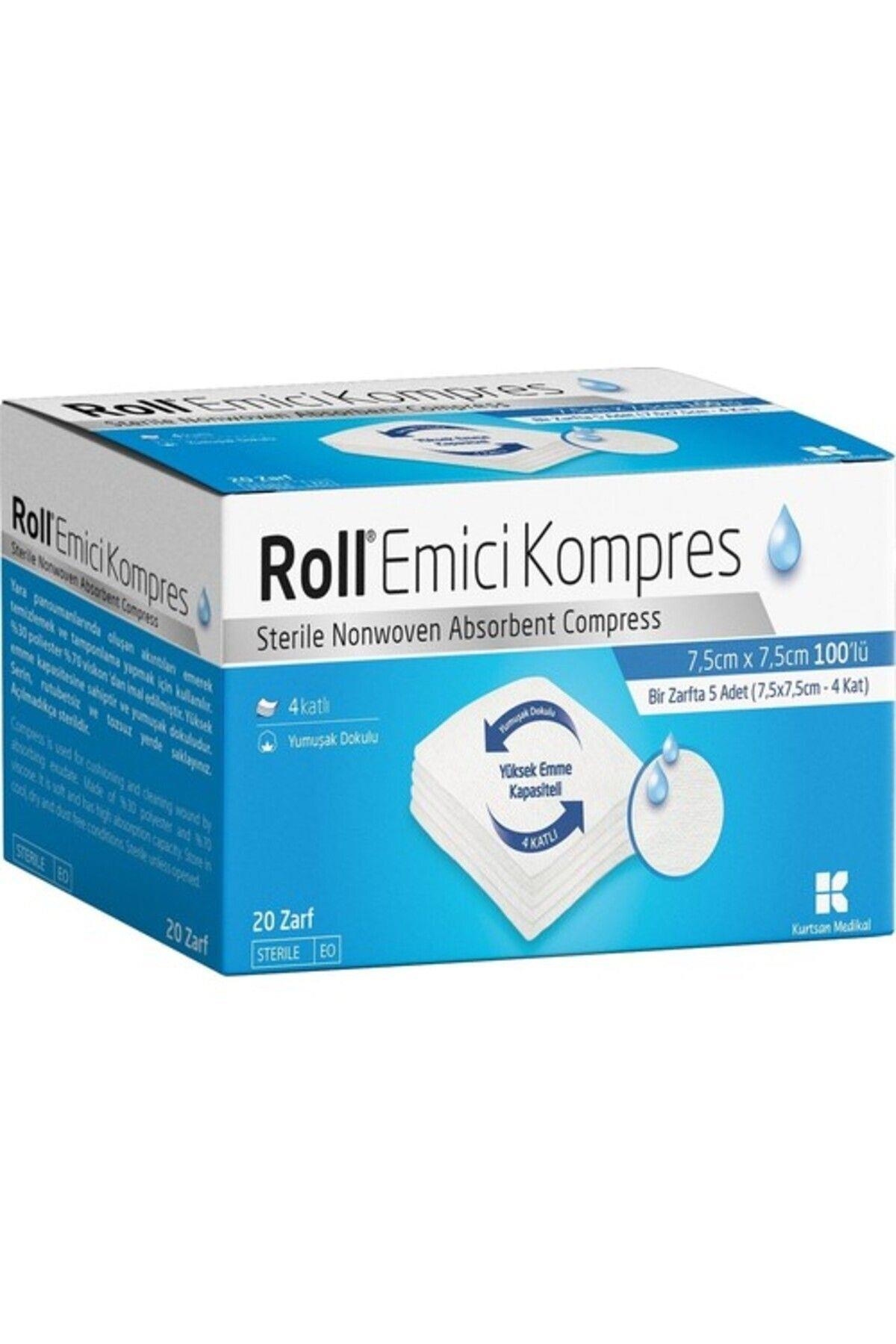 RollEmici Kompres 7,5 Cm X 7,5 Cm 100 Lü