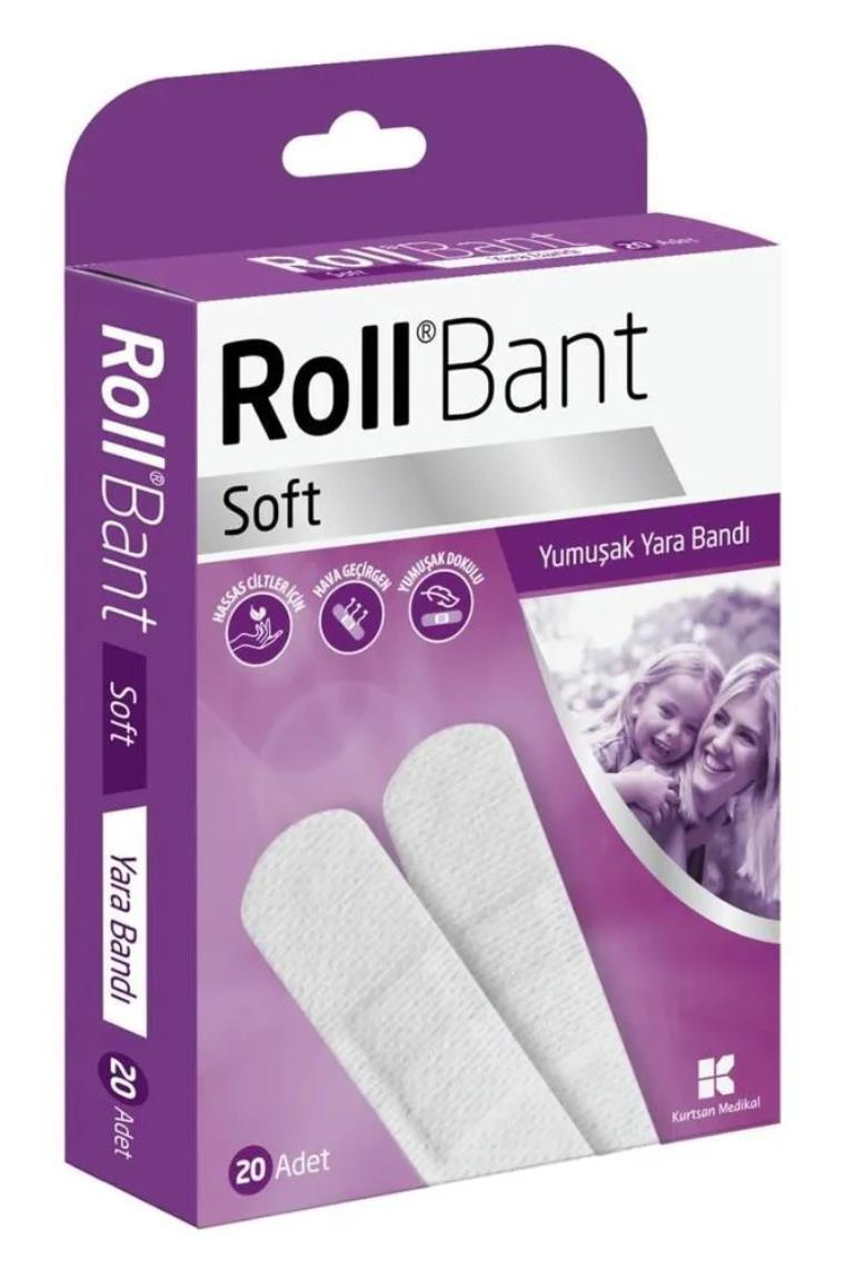 RollRoll Bant Soft Yumuşak Yara Bandı 20liRoll Bant Soft Yara Bandı 20li Fiyatı ve Özellikleri | Mutlufiyatlar
