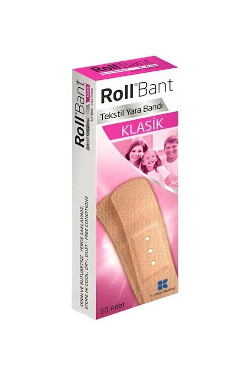 RollRoll Klasik Yara Bandı 10 Adet 30 KutuRoll Yara Bandı 10’lu x 30 | Günlük Kullanım İçin