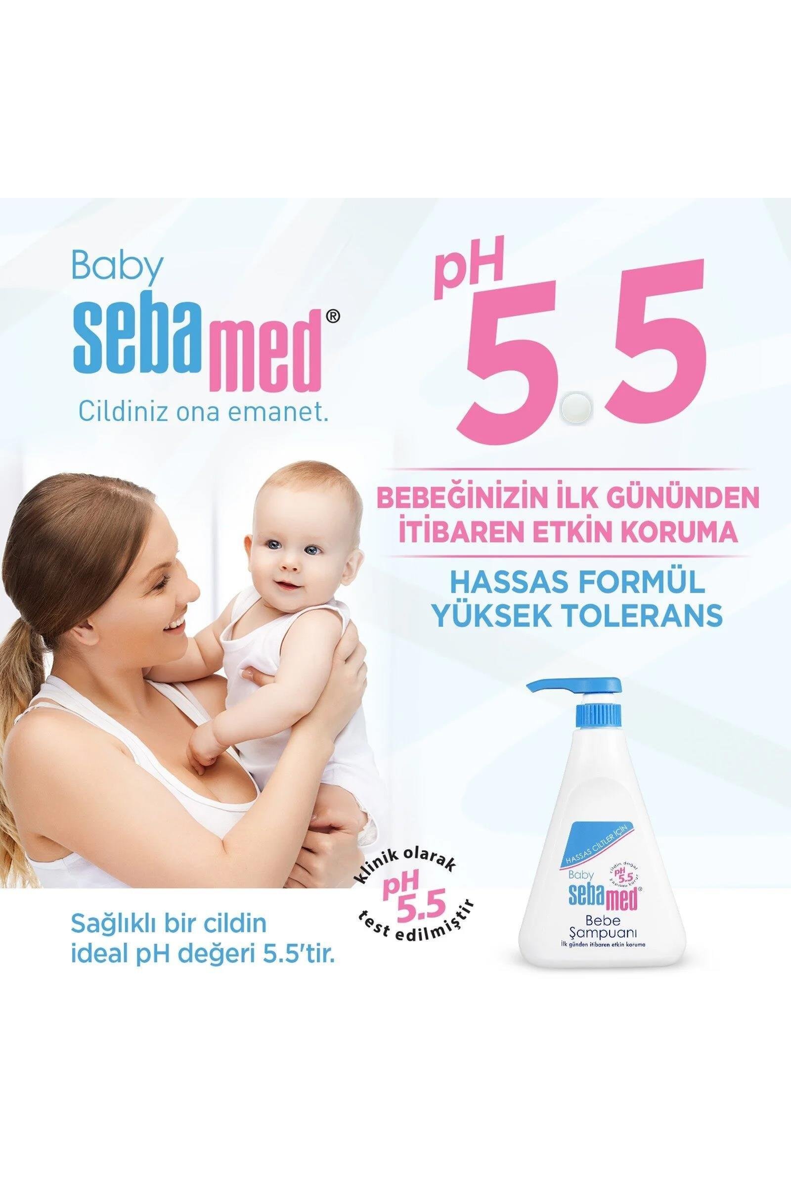 SebamedSebamed Baby Bebek Şampuanı pH 5.5 500 ml 4'lüSebamed Baby pH 5.5 Göz Yakmayan Formül Nemlendirici Etkili Papatya Özütlü Bebek Şampuanı 500 ml | Hızlı Kargo & Güvenli Alışveriş