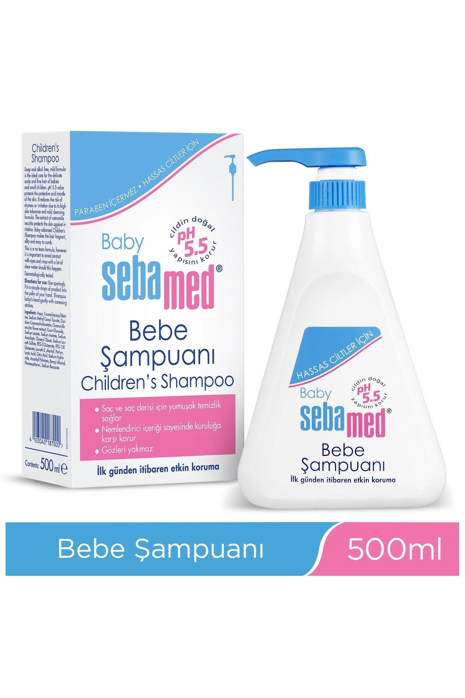 SebamedSebamed Baby Bebek Şampuanı pH 5.5 500 ml 4'lüSebamed Baby pH 5.5 Göz Yakmayan Formül Nemlendirici Etkili Papatya Özütlü Bebek Şampuanı 500 ml | Hızlı Kargo & Güvenli Alışveriş