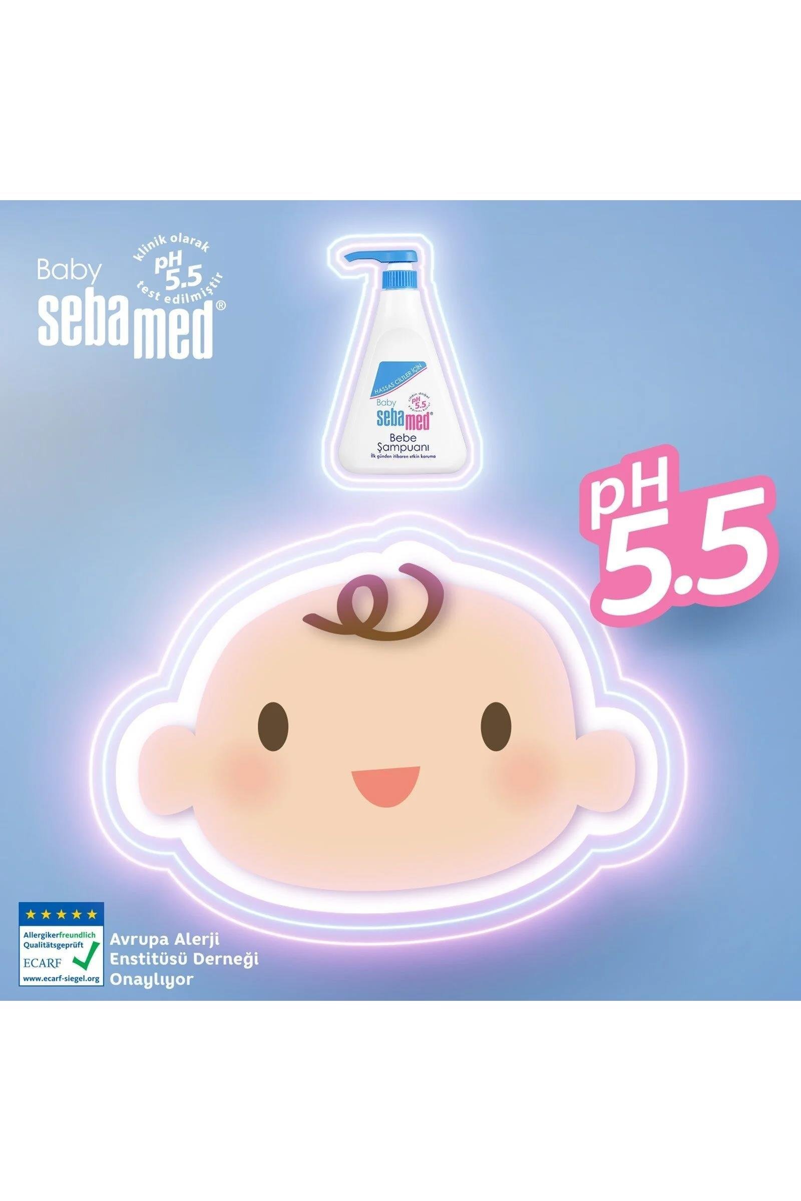 SebamedSebamed Baby Bebek Şampuanı pH 5.5 500 ml 3'lüSebamed Baby pH 5.5 Göz Yakmayan Formül Nemlendirici Etkili Papatya Özütlü Bebek Şampuanı 500 ml | Hızlı Kargo & Güvenli Alışveriş