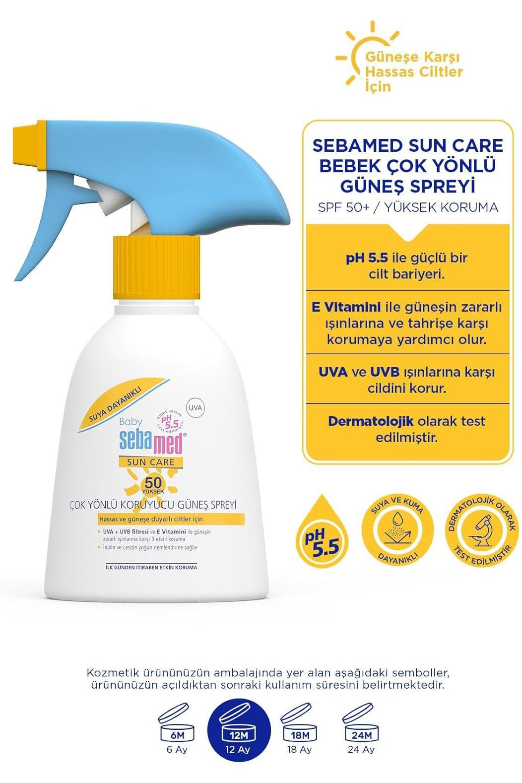 SebamedSebamed Baby Hassas Ciltler İçin Güneş Spreyi SPF50Sebamed Güneş Baby SPF50 Sprey 200 ml Fiyatı ve Özellikleri | Mutlufiyatlar