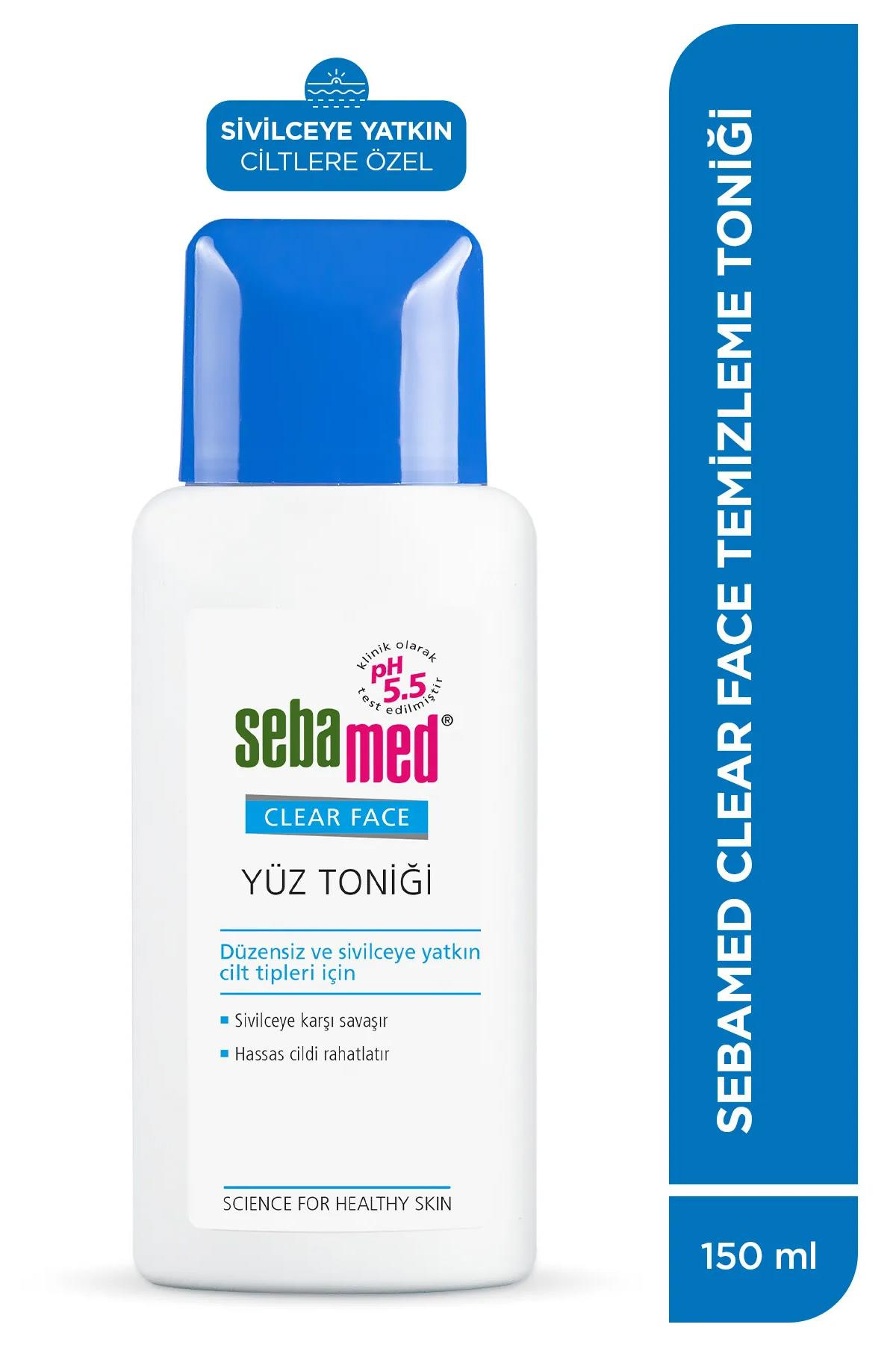 SebamedSebamed Clear Face Yüz Temizleme Toniği 150mlSebamed Clear Face Akne Eğilimli Cilt - Gözenek Sıkılaştırıcı Siyah Nokta Karşıtı Temizleyici Tonik 150ml | Hızlı Kargo & Orijinal Ürün