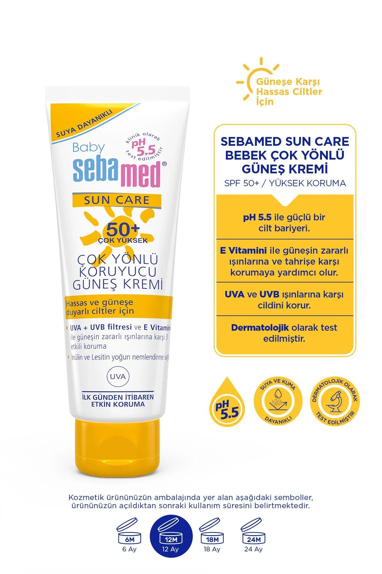 SebamedSebamed Sun Care Baby Çok Yönlü Koruyucu Güneş Kremi SPF50+ 75 mlSebamed Güneş Baby SPF50 Krem 75 ml Fiyatı ve Özellikleri | Mutlufiyatlar