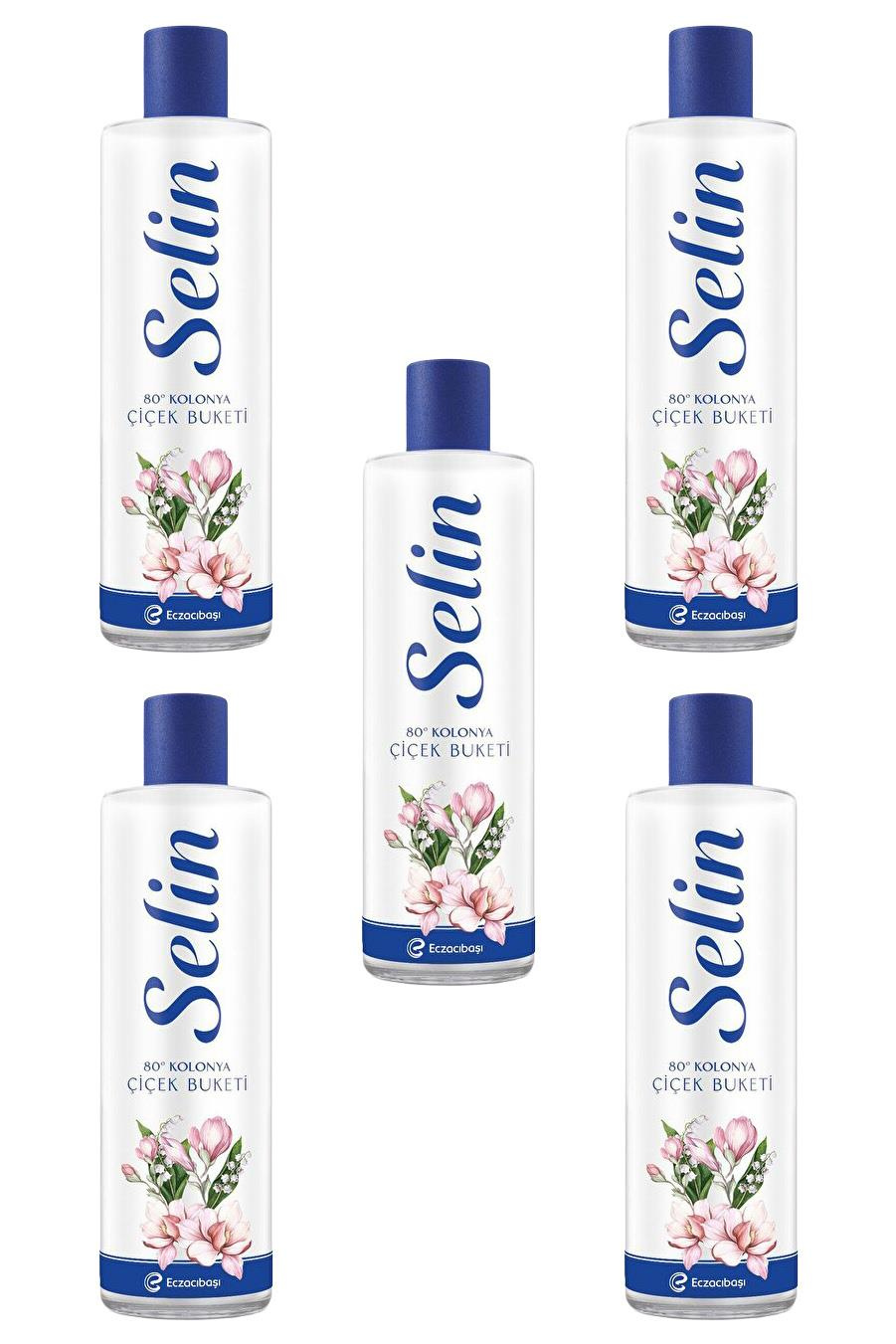 SelinSelin Çiçek Buketi Kolonya Pet Şişe 400 ml 5'liSelin Çiçek Buketi Kolonyası 400 ml | Ferahlatıcı Pet Şişe