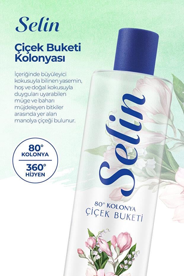 SelinSelin Çiçek Buketi Kolonya Pet Şişe 400 mlSelin Çiçek Buketi Kolonyası 400 ml | Ferahlatıcı Pet Şişe