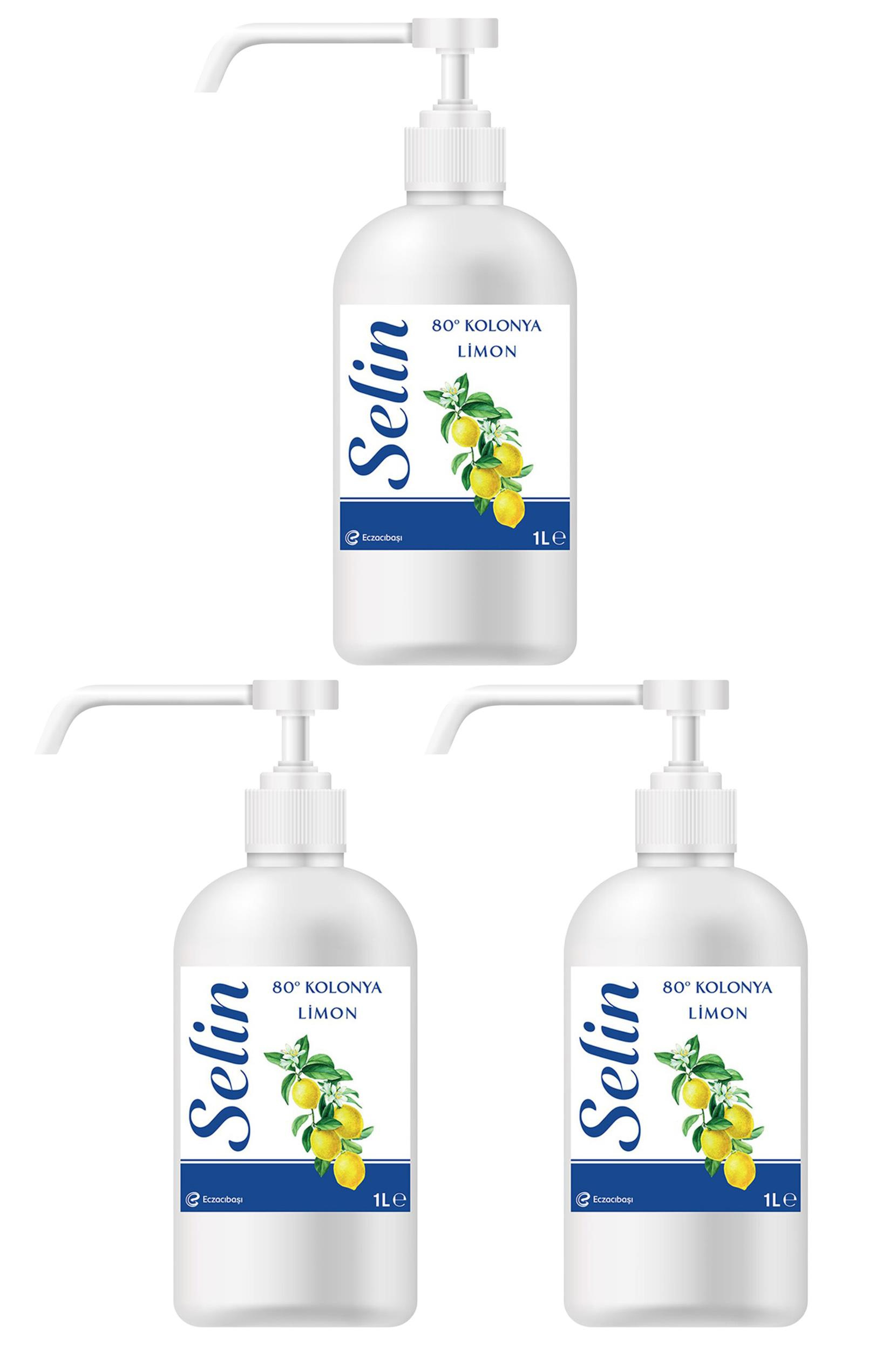 SelinSelin Limon Kolonya Pet Şişe 1 Lt 3'lüSelin Limon Kolonyası 1 Litre | Klasik Ferahlık, Büyük Boy