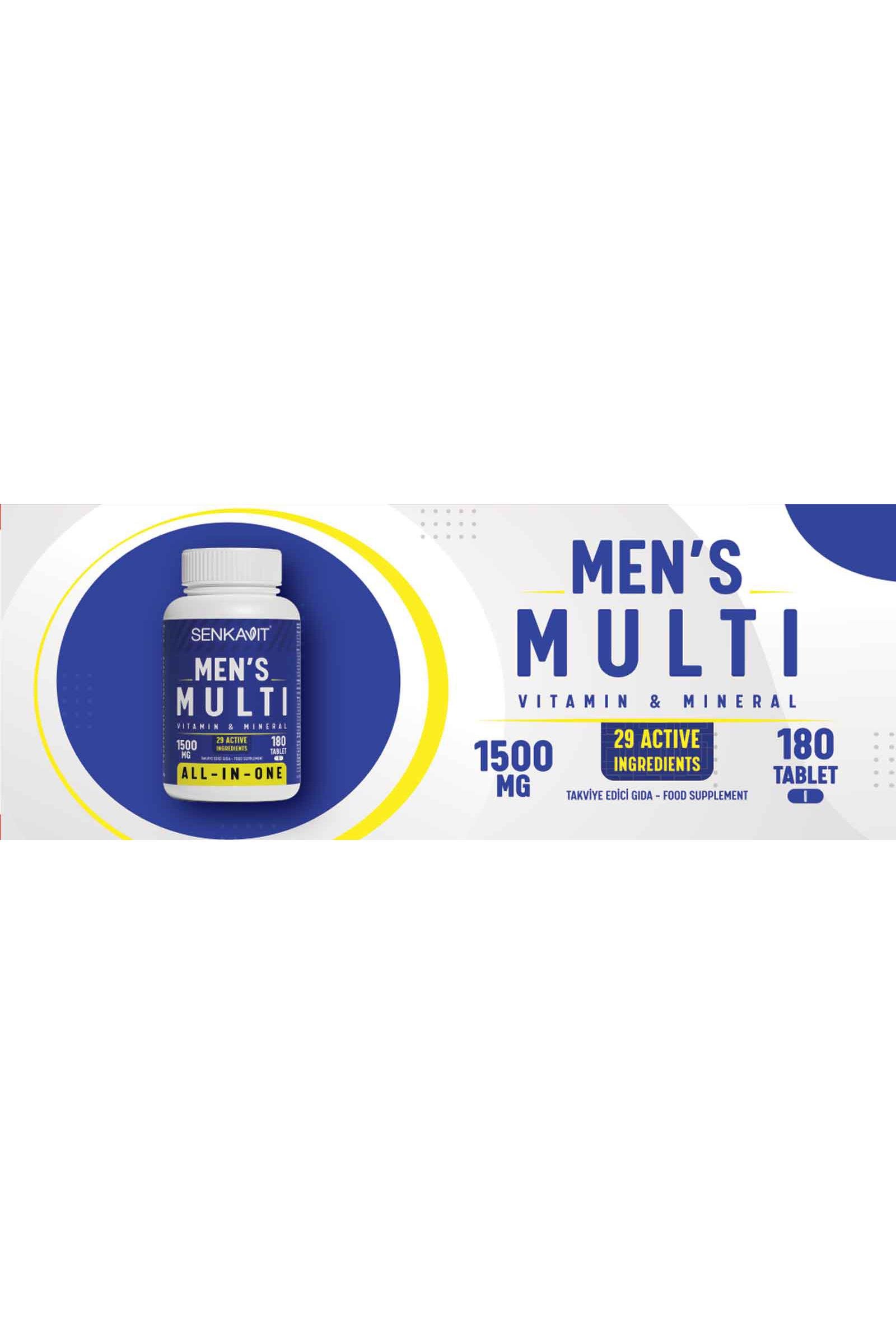 SenkavitSenkavit Mens Multivitamin ve Multimineral 180 TabletSenkavit Mens Multivitamin ve Multimineral Complex 180 Tablet Fiyatı ve Özellikleri | Mutlufiyatlar
