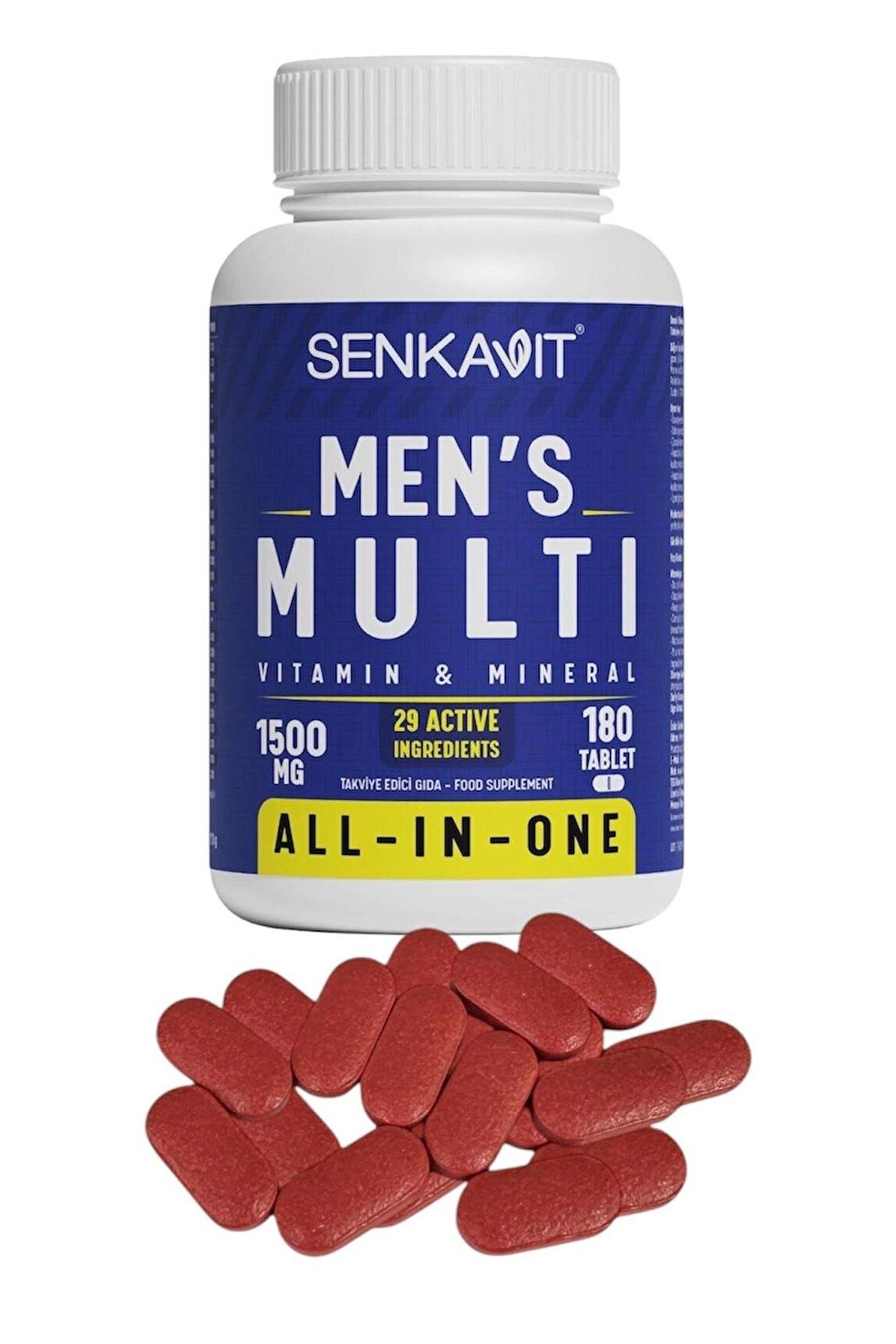 SenkavitSenkavit Mens Multivitamin ve Multimineral 180 TabletSenkavit Mens Multivitamin ve Multimineral Complex 180 Tablet Fiyatı ve Özellikleri | Mutlufiyatlar