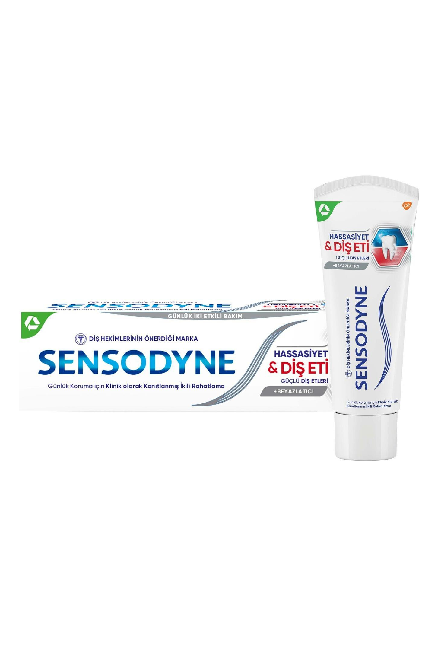 SensodyneSensodyne Hassasiyet & Diş Eti Beyazlatıcı Diş Macunu 75 mlSensodyne Orijinal Ürün | Hızlı Kargo | Güvenli Alışveriş