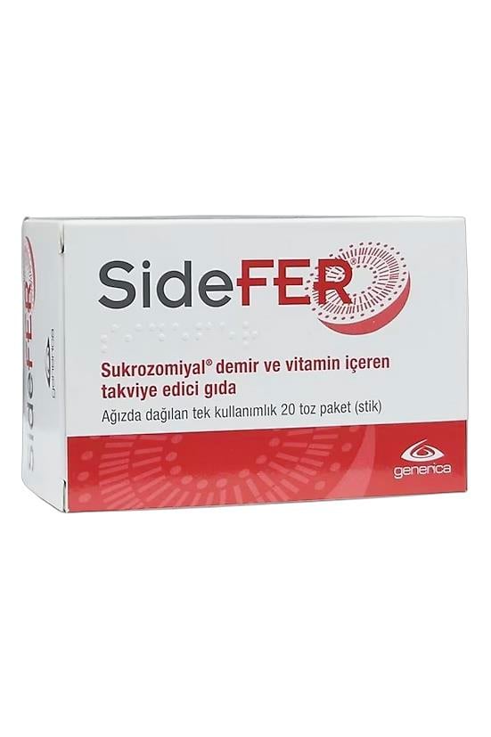 SideferSidefer 20 Toz PaketSidefer 20 Stick | Demir Takviyesi İçin Yenilikçi Formül