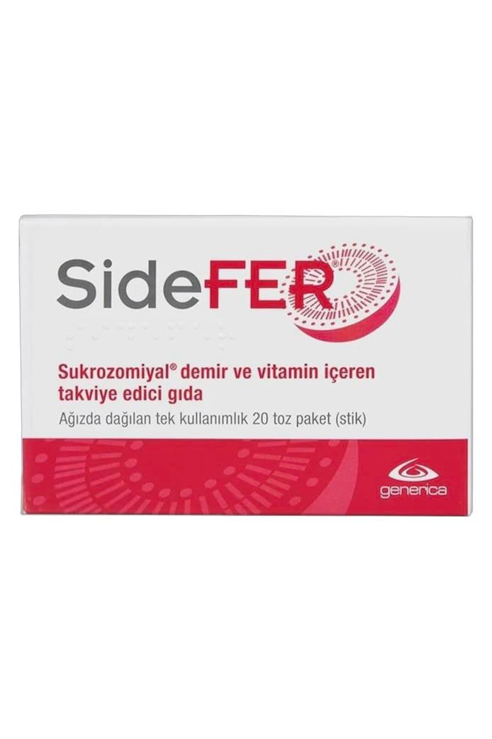 SideferSidefer 20 Toz PaketSidefer 20 Stick | Demir Takviyesi İçin Yenilikçi Formül