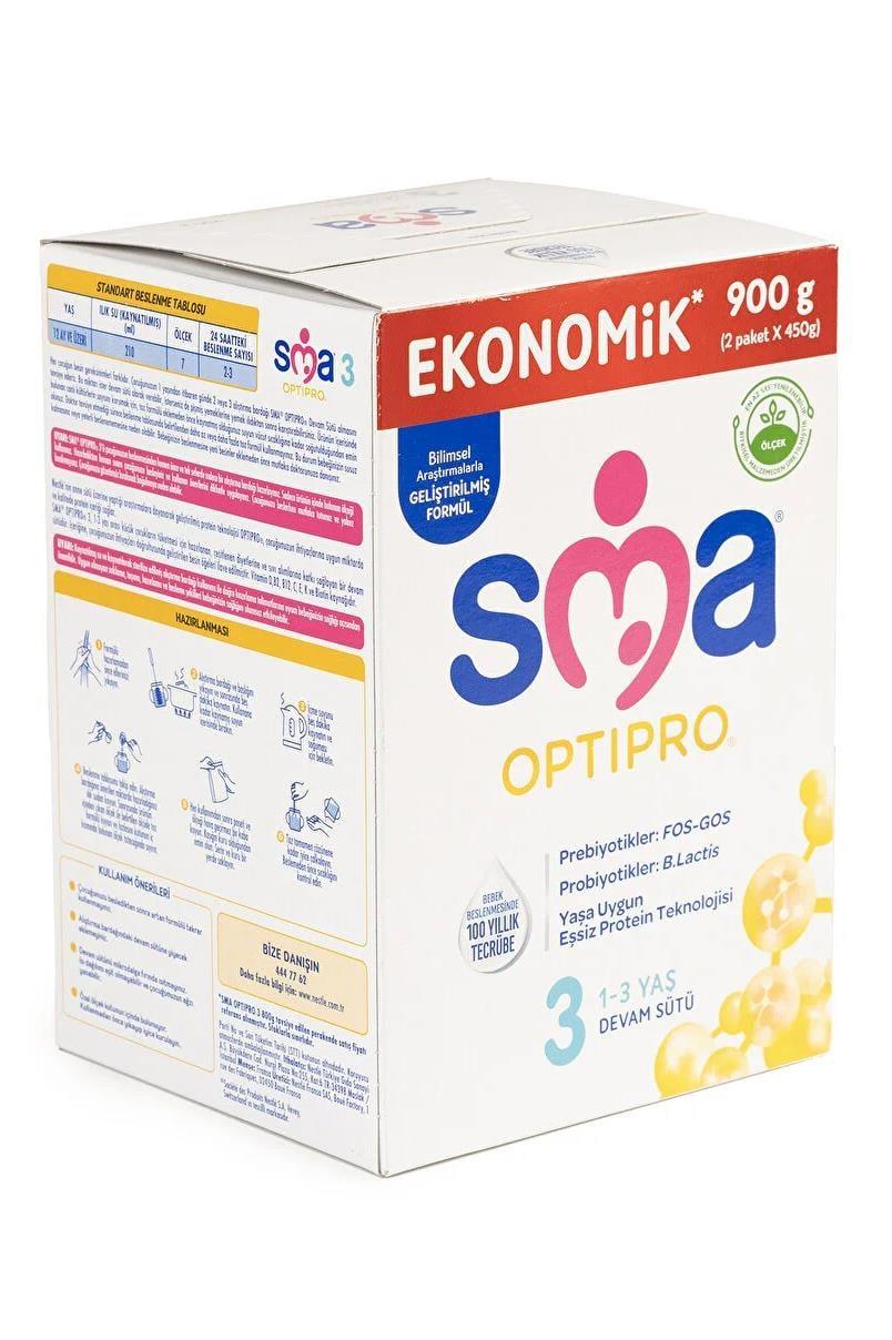 SMASMA Optipro 3 Probiyotik Bebek Devam Sütü 1-3 Yaş 900gr 3'lüSMA Optipro 3 Probiyotik Bebek Sütü 900 gr | Hızlı Kargo & Güvenli Alışveriş