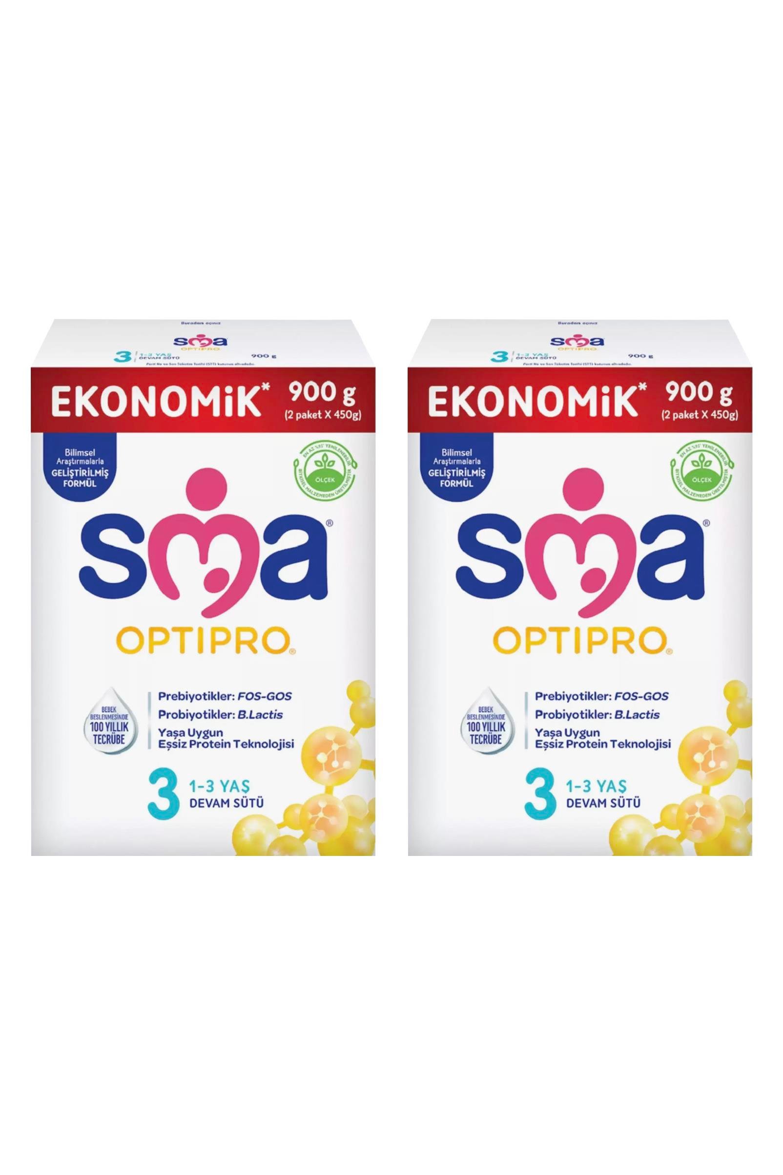 SMASMA Optipro 3 Probiyotik Bebek Devam Sütü 1-3 Yaş 900gr 2'liSMA Optipro 3 Probiyotik Bebek Sütü 900 gr | Hızlı Kargo & Güvenli Alışveriş