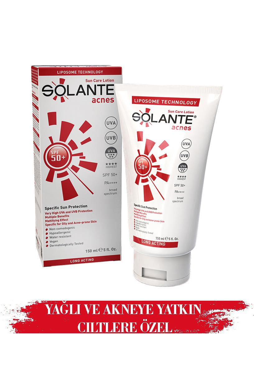 SolanteSolante Acnes Güneş Losyonu SPF 50+ 150 mlSolante Acnes Losyon SPF50 150 ml Fiyatı ve Özellikleri | Mutlufiyatlar