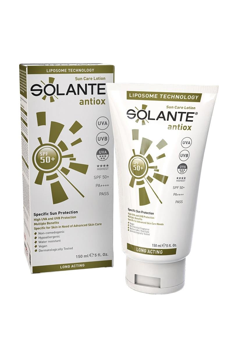 SolanteSolante Antiox Güneş Losyonu SPF 50+ 150 mlSolante Antiox SPF50 150 ml Fiyatı ve Özellikleri | Mutlufiyatlar