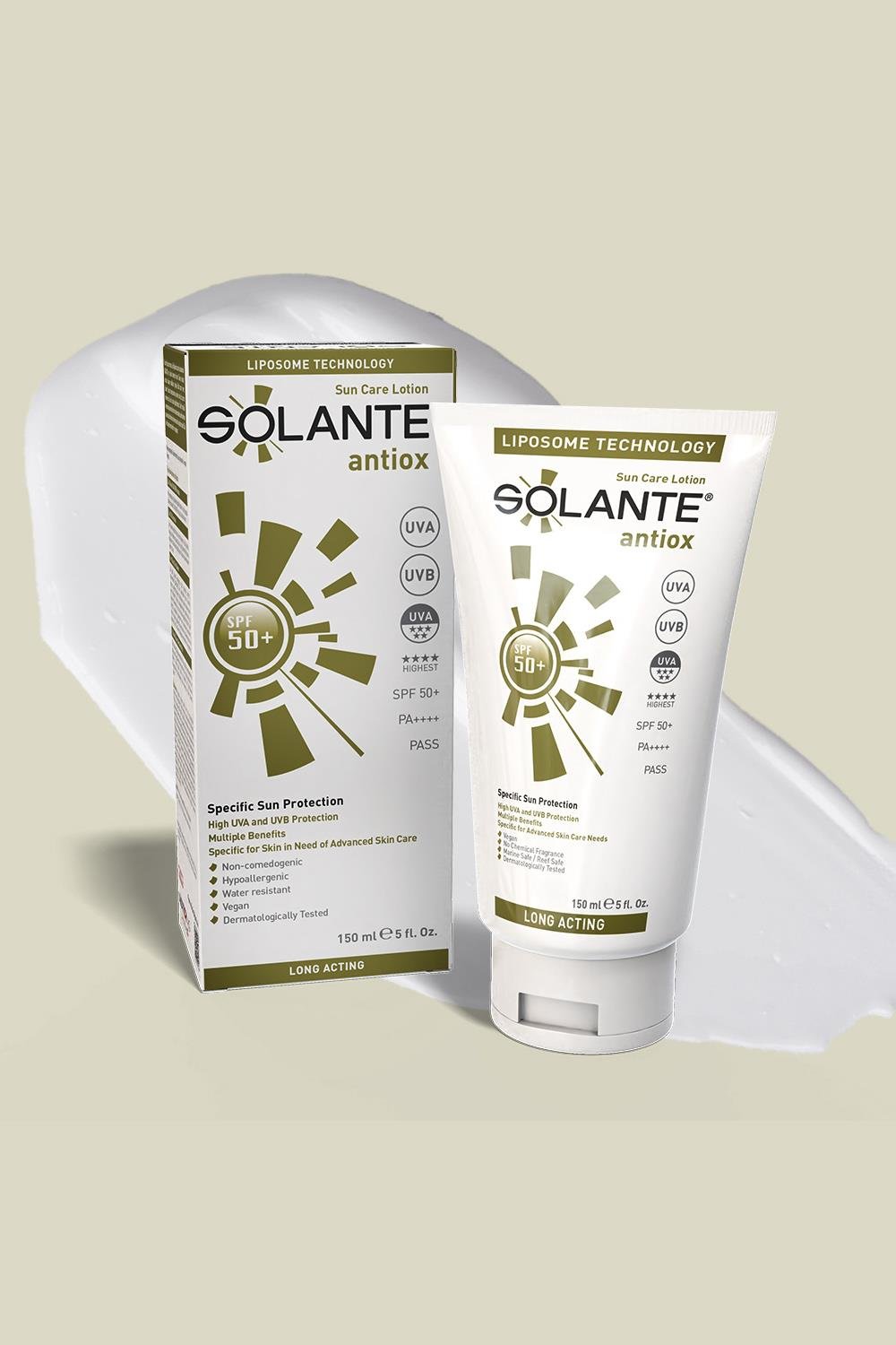SolanteSolante Antiox Güneş Losyonu SPF 50+ 150 mlSolante Antiox SPF50 150 ml Fiyatı ve Özellikleri | Mutlufiyatlar