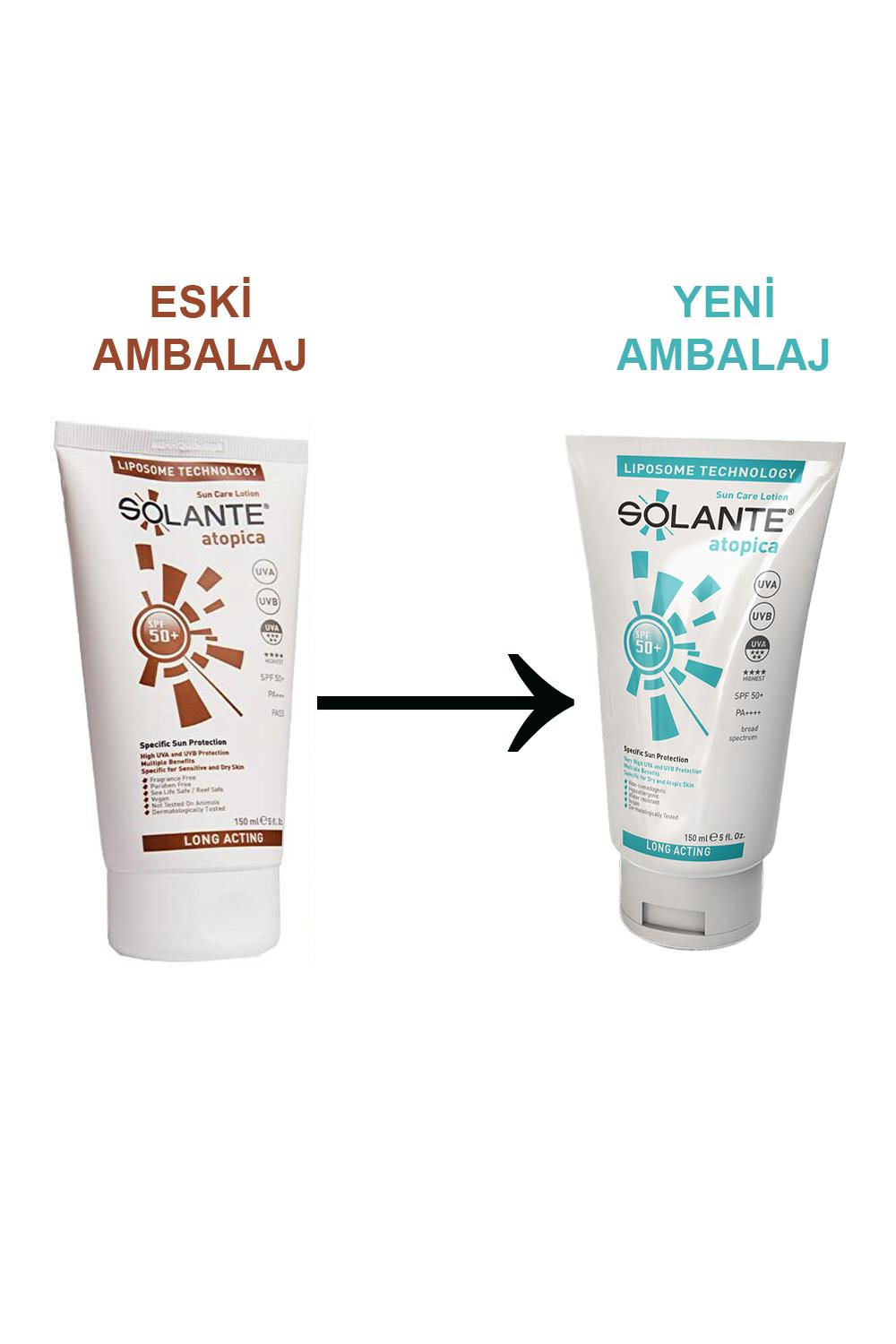 SolanteSolante Atopica Güneş Losyonu SPF 50+ 150 mlSolante Atopica Losyon SPF50 150 ml Fiyatı ve Özellikleri | Mutlufiyatlar