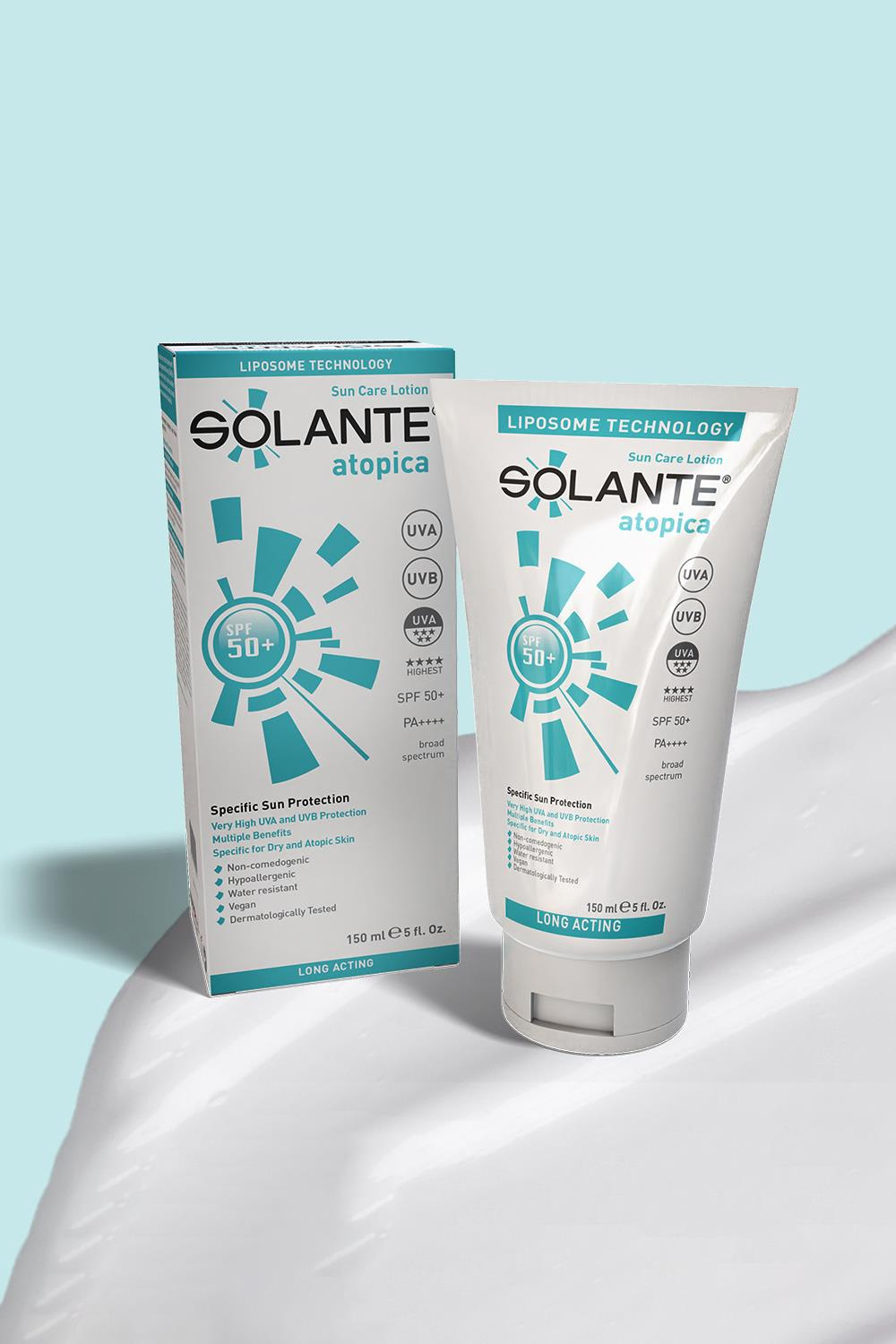 SolanteSolante Atopica Güneş Losyonu SPF 50+ 150 mlSolante Atopica Losyon SPF50 150 ml Fiyatı ve Özellikleri | Mutlufiyatlar