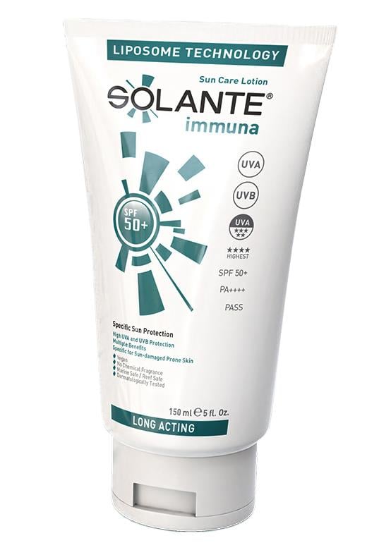 SolanteSolante İmmuna Güneş Losyonu SPF 50+ Losyon 150 mlSolante Immuna SPF50 Losyon 150 ml Fiyatı ve Özellikleri | Mutlufiyatlar