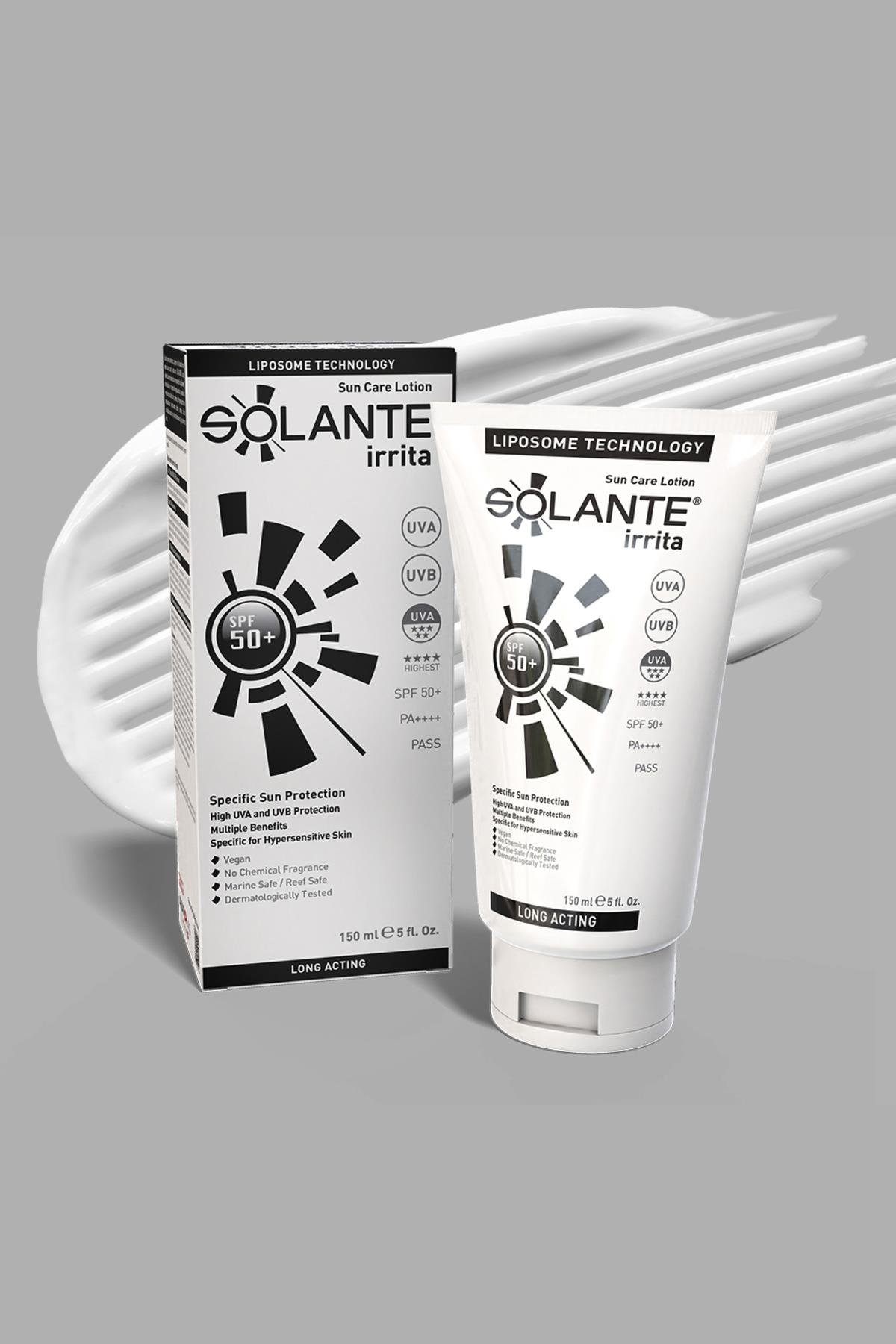 SolanteSolante İrrita Güneş Losyonu SPF 50+ 150 mlSolante Irrita Soin Solaire Losyon SPF50 150 ml Fiyatı ve Özellikleri | Mutlufiyatlar