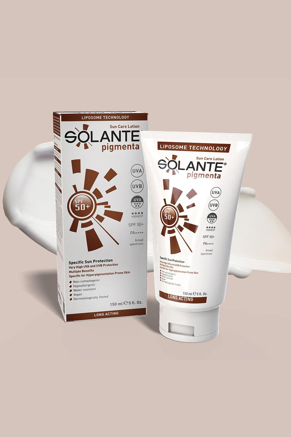 SolanteSolante Pigmenta Güneş Losyonu SPF 50+ 150 mlSolante Pigmenta Sun Care Lotion SPF50+ 150 ml Fiyatı ve Özellikleri | Mutlufiyatlar