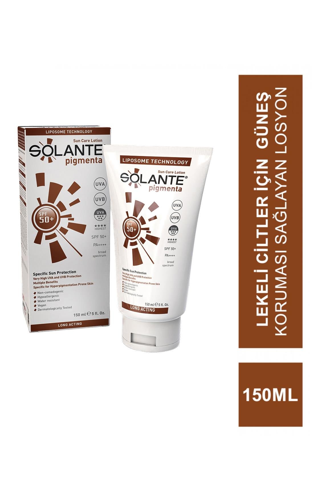 SolanteSolante Pigmenta Güneş Losyonu SPF 50+ 150 mlSolante Pigmenta Sun Care Lotion SPF50+ 150 ml Fiyatı ve Özellikleri | Mutlufiyatlar