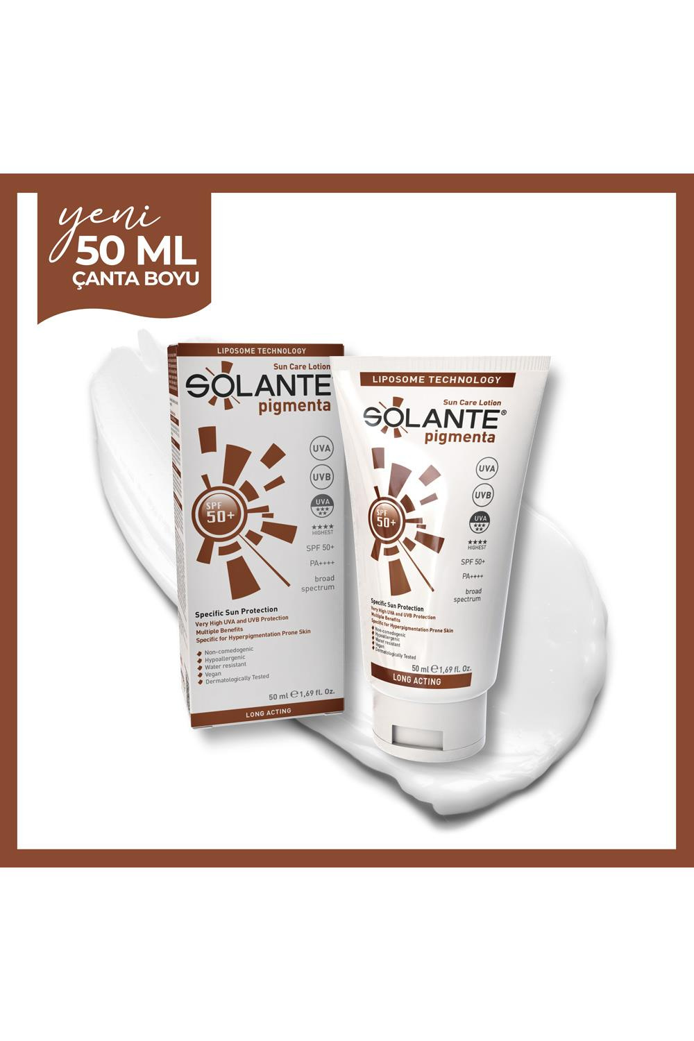 SolanteSolante Pigmenta Losyon SPF50+ 50 mlSolante Pigmenta Güneş Koruyucu SPF50+ 50 ml