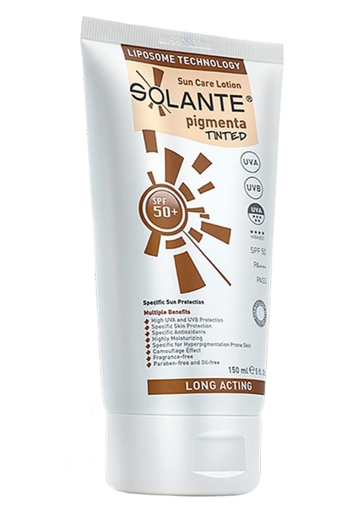 SolanteSolante Pigmenta Tinted Renkli Güneş Losyonu SPF 50+ 150 mlSolante Pigmenta Sun Care Lotion Tinted SPF50+ 150 ml Fiyatı ve Özellikleri | Mutlufiyatlar