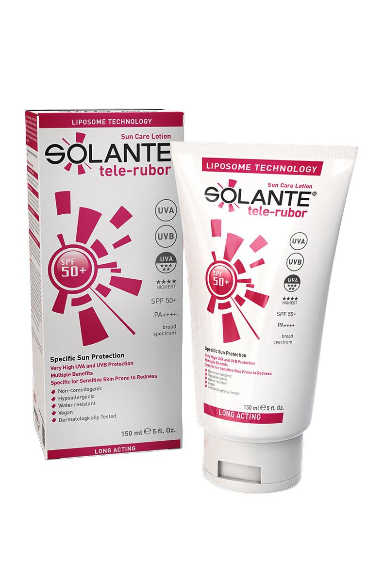 SolanteSolante Tele-Rubor Güneş Losyonu SPF 50 150 mlSolante Tele-Rubor Losyon SPF50 150 ml Fiyatı ve Özellikleri | Mutlufiyatlar