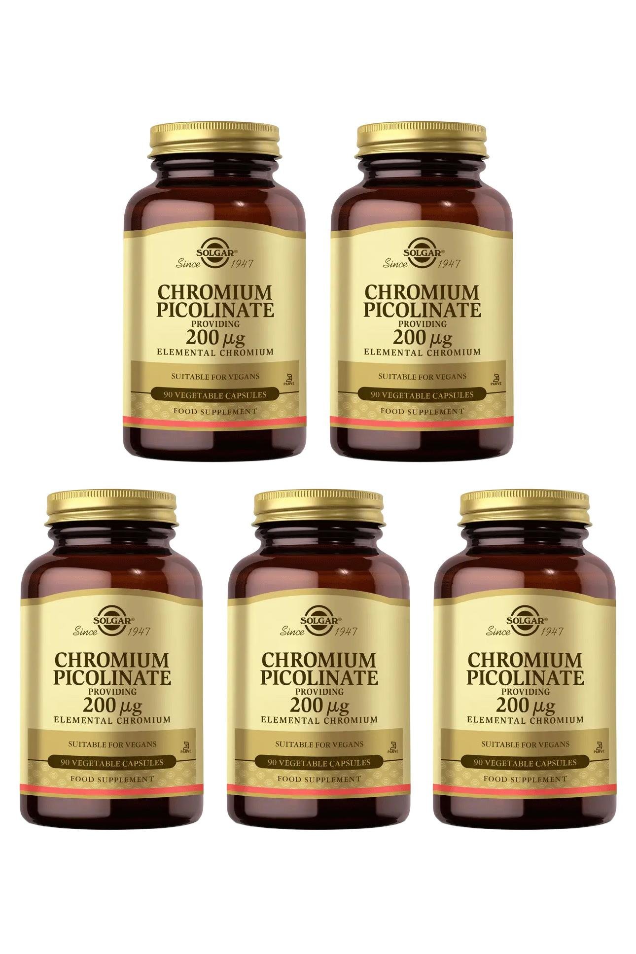 SolgarSolgar Chromium Picolinate 200 mg 90 Kapsül 5'liSolgar Chromium Picolinate 90 Kapsül Fiyatı ve Özellikleri | Mutlufiyatlar