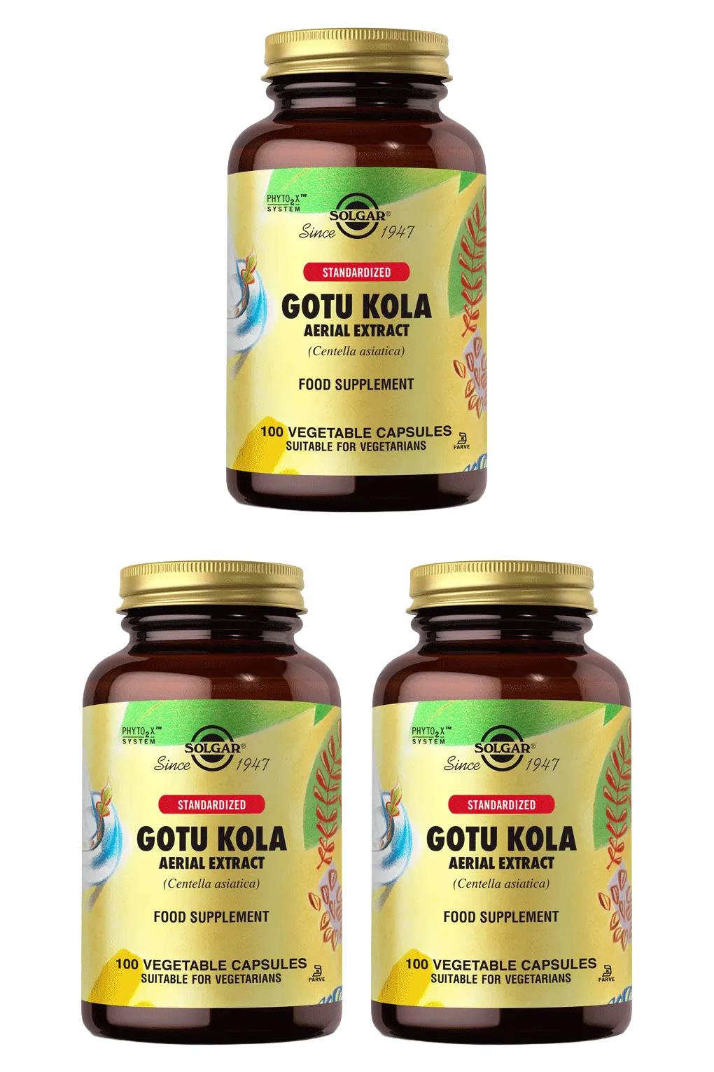 SolgarSolgar Gotu Kola Aerial Extract 100 Kapsül 3'lüSolgar Gotu Kola 100 Kapsül Fiyatı ve Özellikleri | Mutlufiyatlar