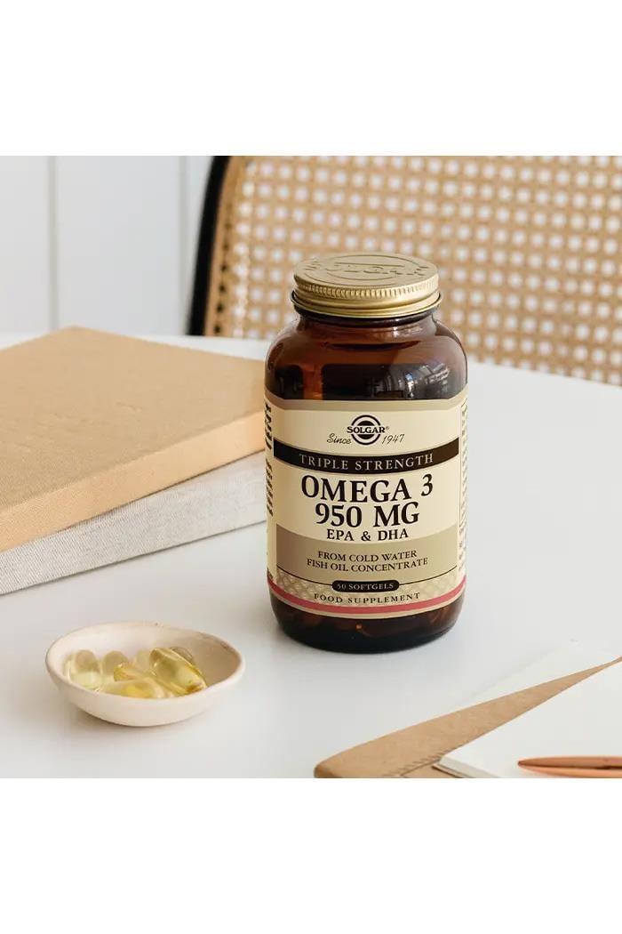 SolgarSolgar Omega-3 950 mg EPA DHA 100 Softgel 2'liSolgar Omega-3 950 mg 100 Kapsül Fiyatı ve Özellikleri | Mutlufiyatlar