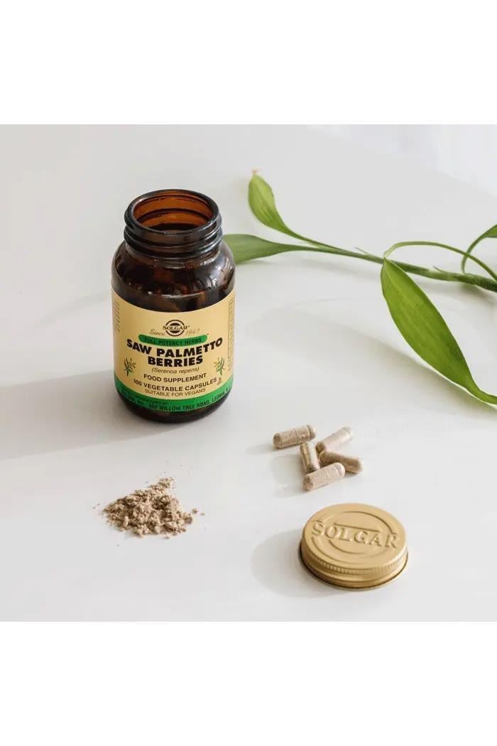 SolgarSolgar Saw Palmetto Berries 100 Kapsül 2'liSolgar Saw Palmetto Berries 100 Kapsül – Doğal Prostat ve Saç Desteği