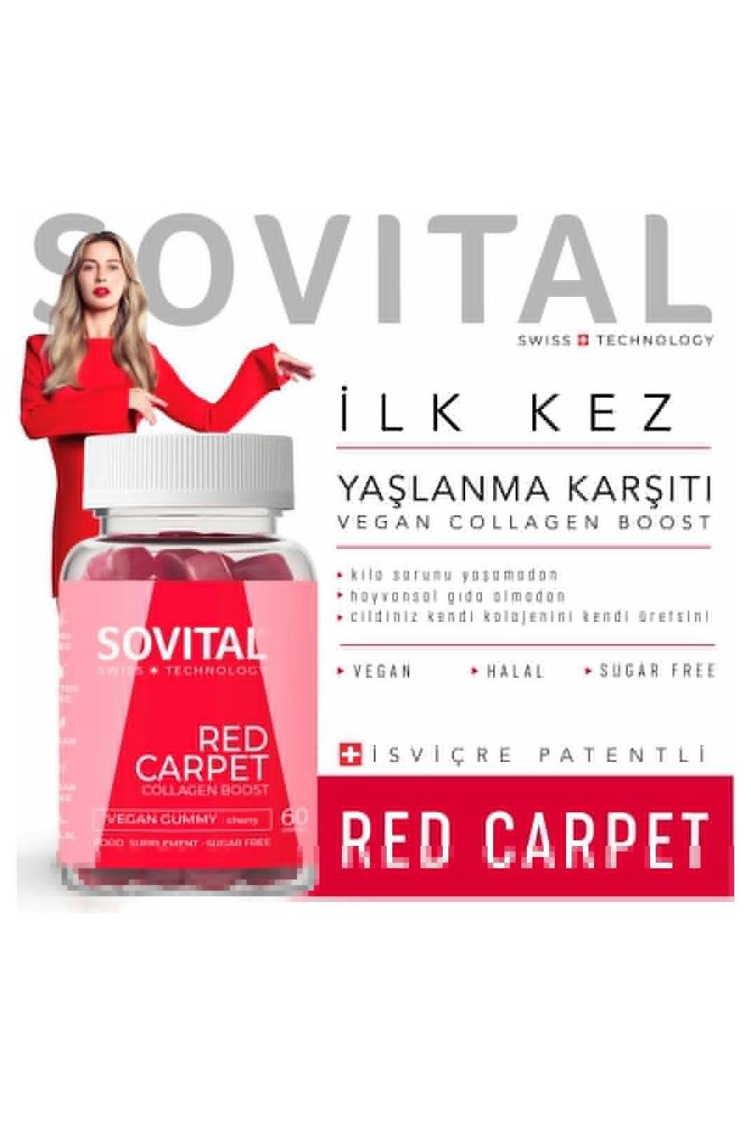 SovitalSovital Red Carpet Collagen Boost 60 AdetSovital Red Carpet Yaşlanma Karşıtı Kolajen 60 Tablet Fiyatı ve Özellikleri | Mutlufiyatlar