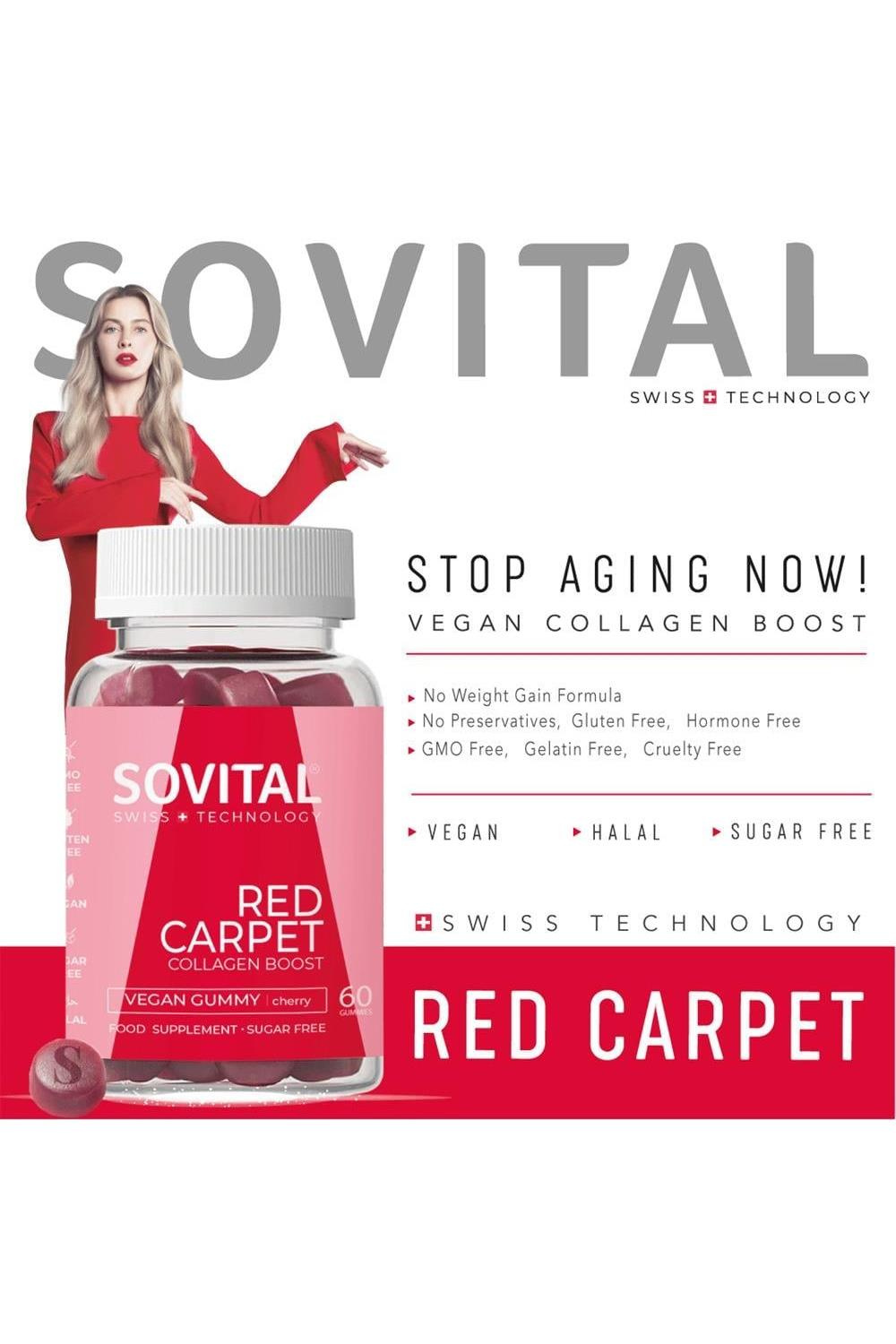 SovitalSovital Red Carpet Collagen Boost 60 AdetSovital Red Carpet Yaşlanma Karşıtı Kolajen 60 Tablet Fiyatı ve Özellikleri | Mutlufiyatlar