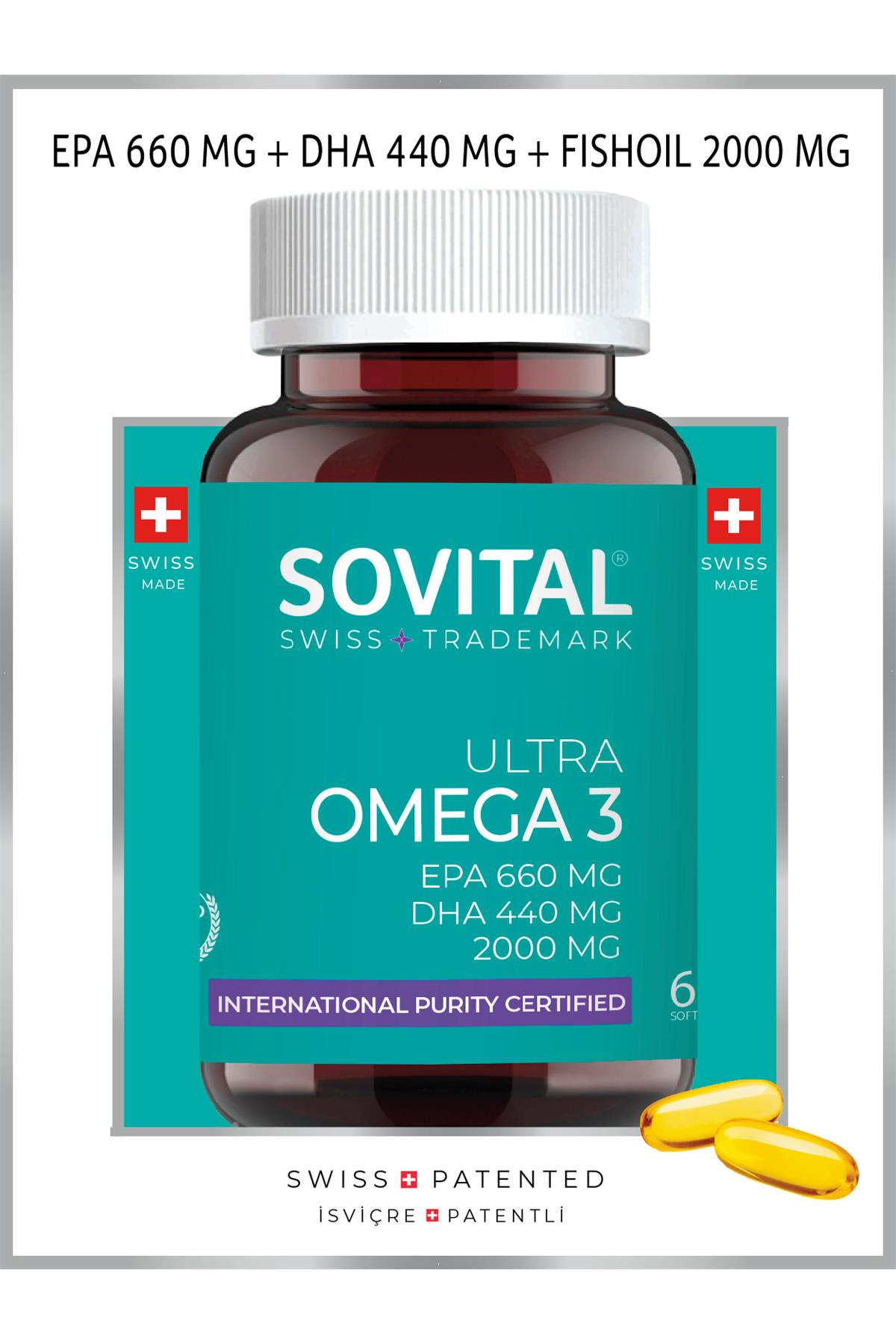SovitalSovital Ultra Omega 3 1000 mg EPA 660 mg DHA 440 mg 60 AdetSovital Premium Omega 3 1000 mg 60 Kapsül Fiyatı ve Özellikleri | Mutlufiyatlar