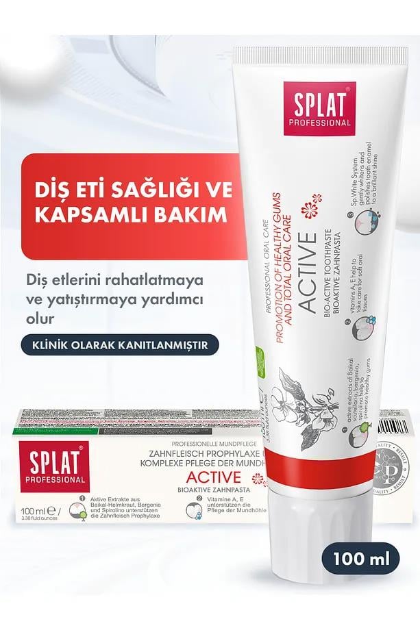SplatSplat Professional Active Diş Macunu 100 mlSplat Aktive Diş Macunu 100 ml Fiyatı ve Özellikleri | Mutlufiyatlar