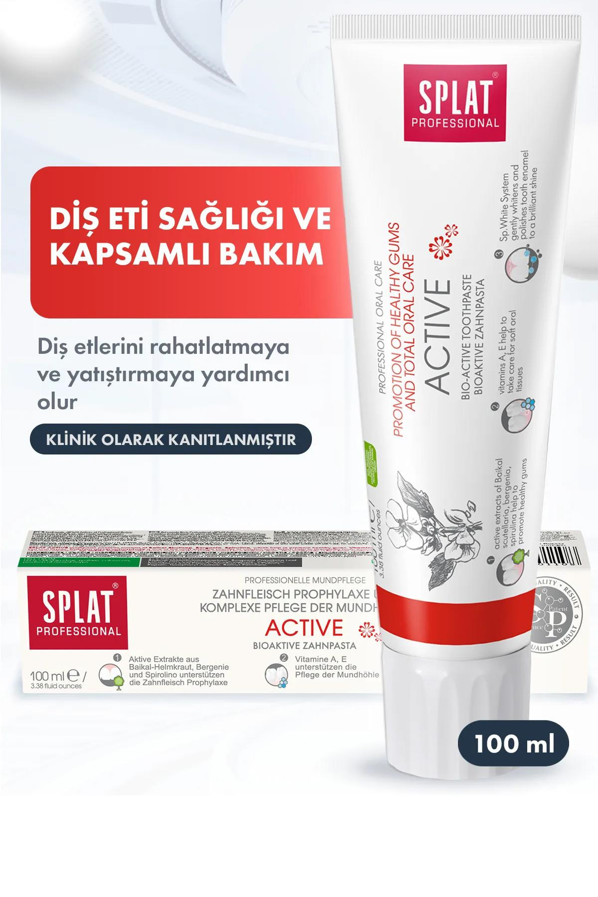 SplatSplat Professional Active Diş Macunu 100 mlSplat Aktive Diş Macunu 100 ml Fiyatı ve Özellikleri | Mutlufiyatlar