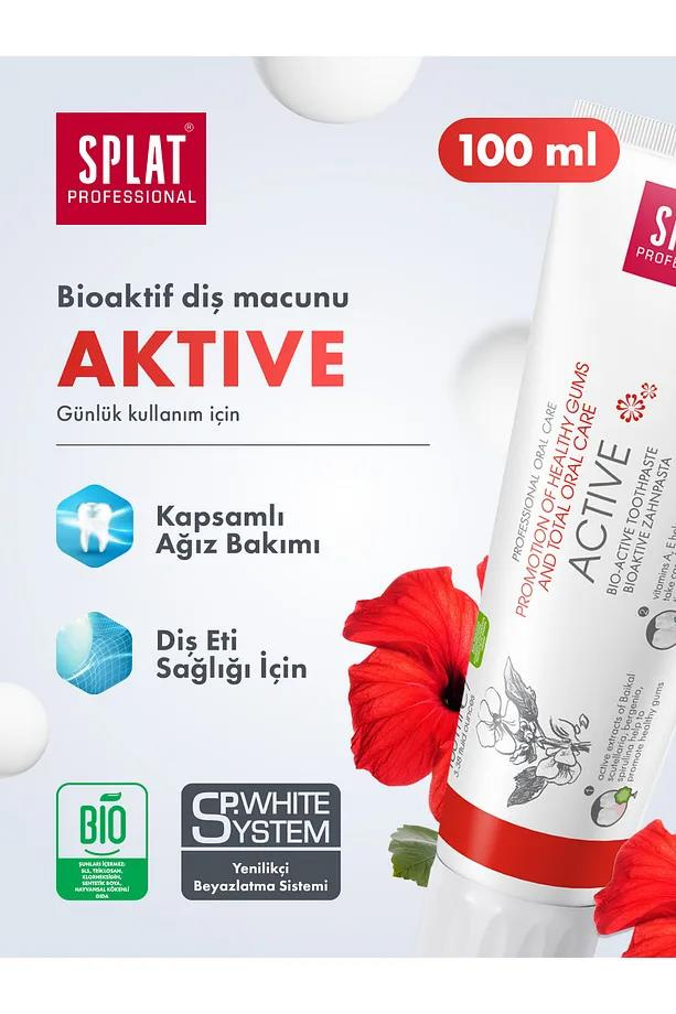 SplatSplat Professional Active Diş Macunu 100 mlSplat Aktive Diş Macunu 100 ml Fiyatı ve Özellikleri | Mutlufiyatlar