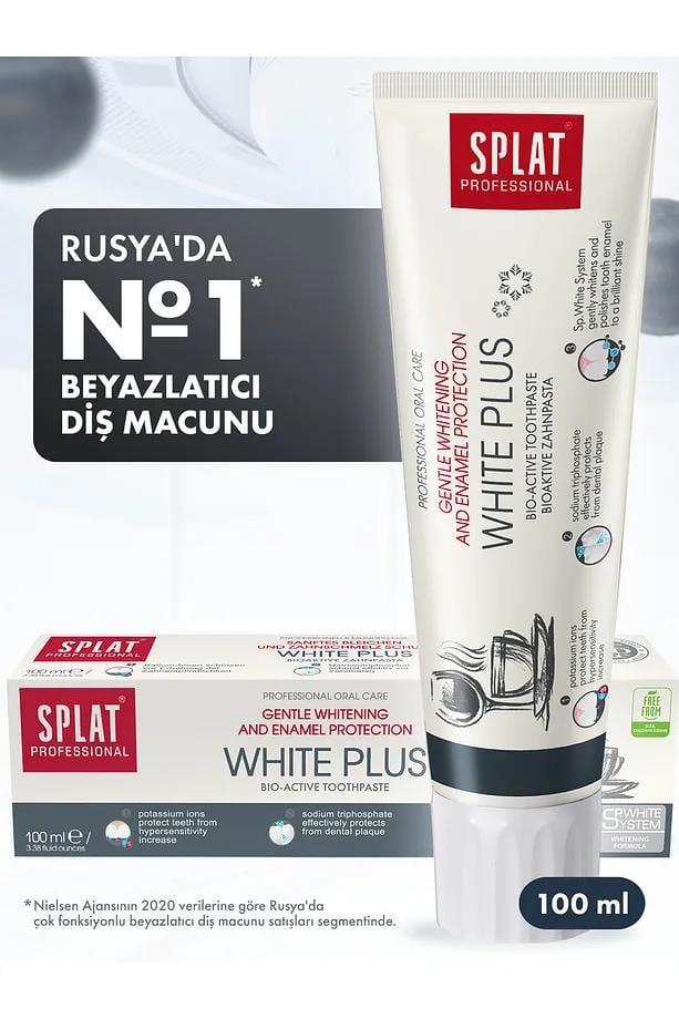 SplatSplat Professional White Plus Beyaz Diş Macunu 100 ml 5'liSplat White Plus Beyaz Diş Macunu 100 ml Fiyatı ve Özellikleri | Mutlufiyatlar