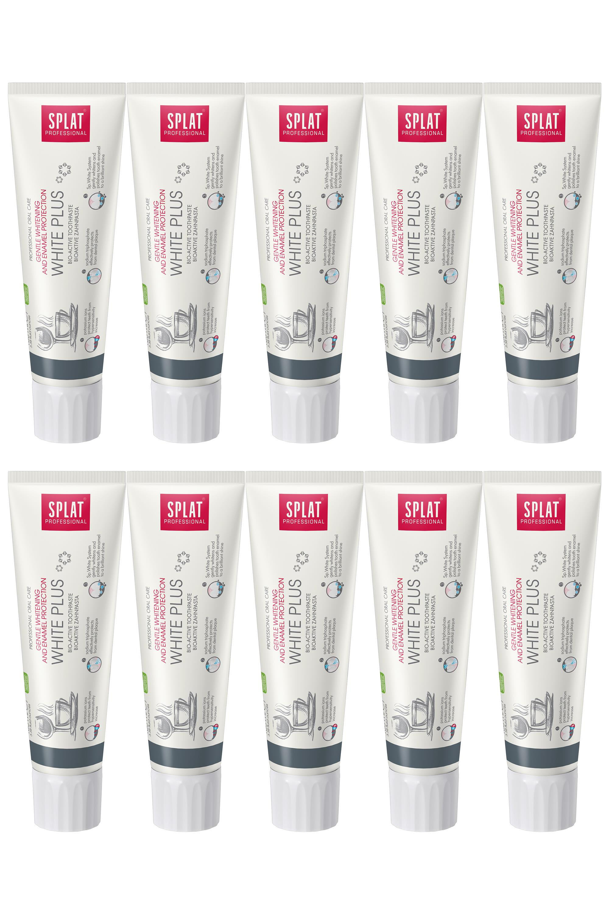 SplatSplat Professional White Plus Beyaz Diş Macunu 100 ml 10'luSplat White Plus Beyaz Diş Macunu 100 ml Fiyatı ve Özellikleri | Mutlufiyatlar